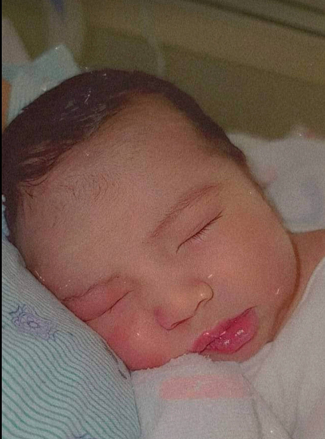 Selina is registered to the contest to win money with this photo: baby, baby_sleeping, baby_toddler_clothing, bedtime, birth, cheek, child, childbirth, chin, close_up, comfort, eyebrow, forehead, linens, lip, nap, organ, person, skin, sleep