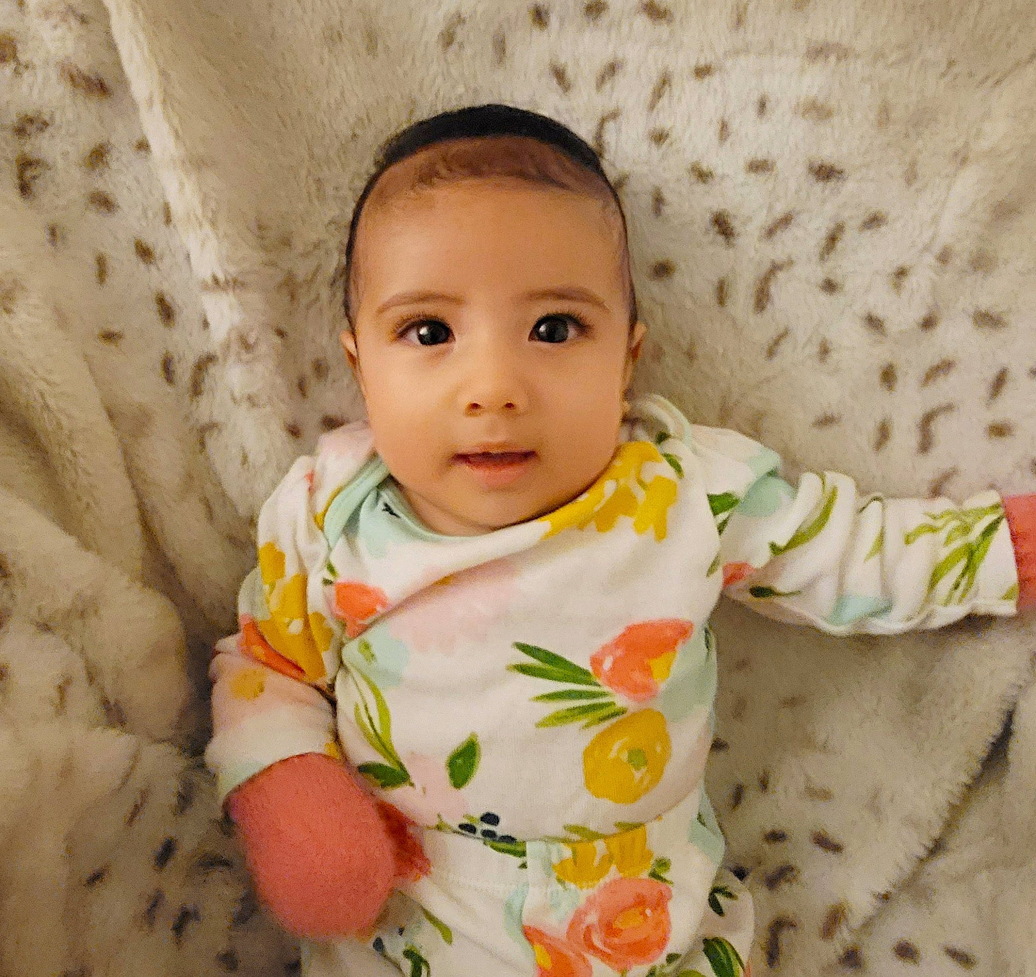 Selina joined the competition — help win amazing prizes! baby, baby_products, baby_toddler_clothing, cheek, child, comfort, linens, nose, person, skin, sleeve, textile, toddler