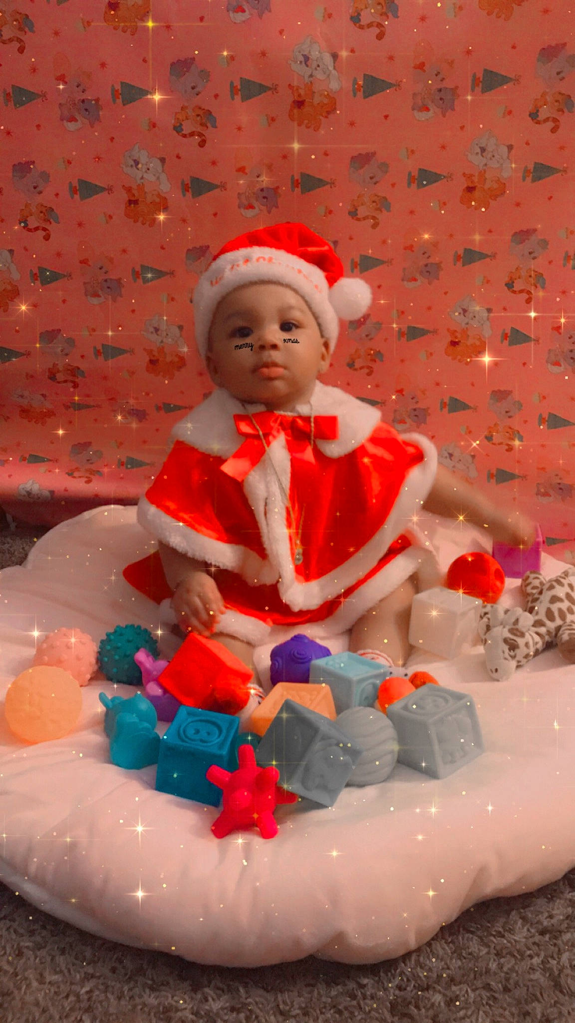 Secret joined the competition — help win amazing prizes! baby, baby_toddler_clothing, bonnet, cake, dessert, peach, person, sugar_cake, sugar_paste, sweetness