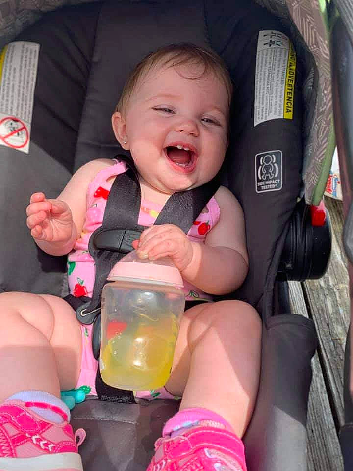 Loretta joined the competition — help win amazing prizes! baby, baby_carriage, baby_in_car_seat, baby_products, car_seat, child, nail, person, product, toddler