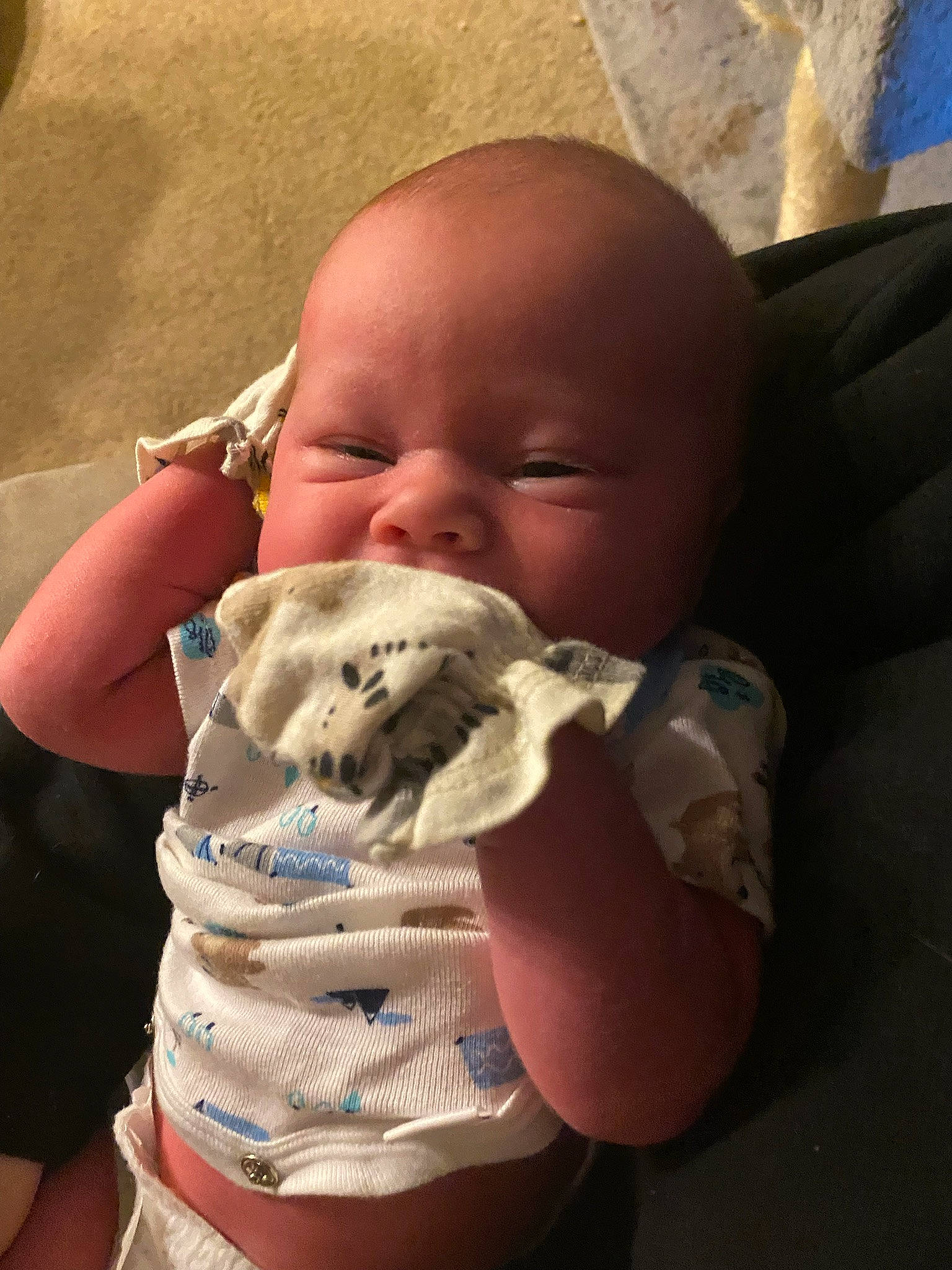 Timothy joined the competition — help win amazing prizes! baby, baby_toddler_clothing, cheek, chin, comfort, ear, eye, face, finger, head, human_body, iris, jaw, lip, mouth, neck, nose, person, skin, thumb