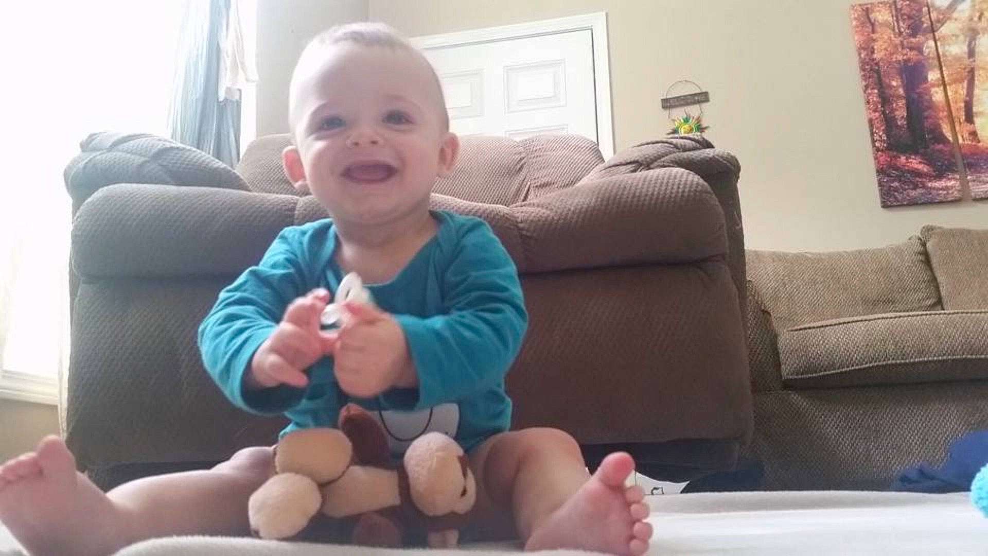 Wade joined the competition — help win amazing prizes! arm, child, day, ear, finger, fun, furniture, hand, infant, leg, person, play, product, sitting, toddler, toy