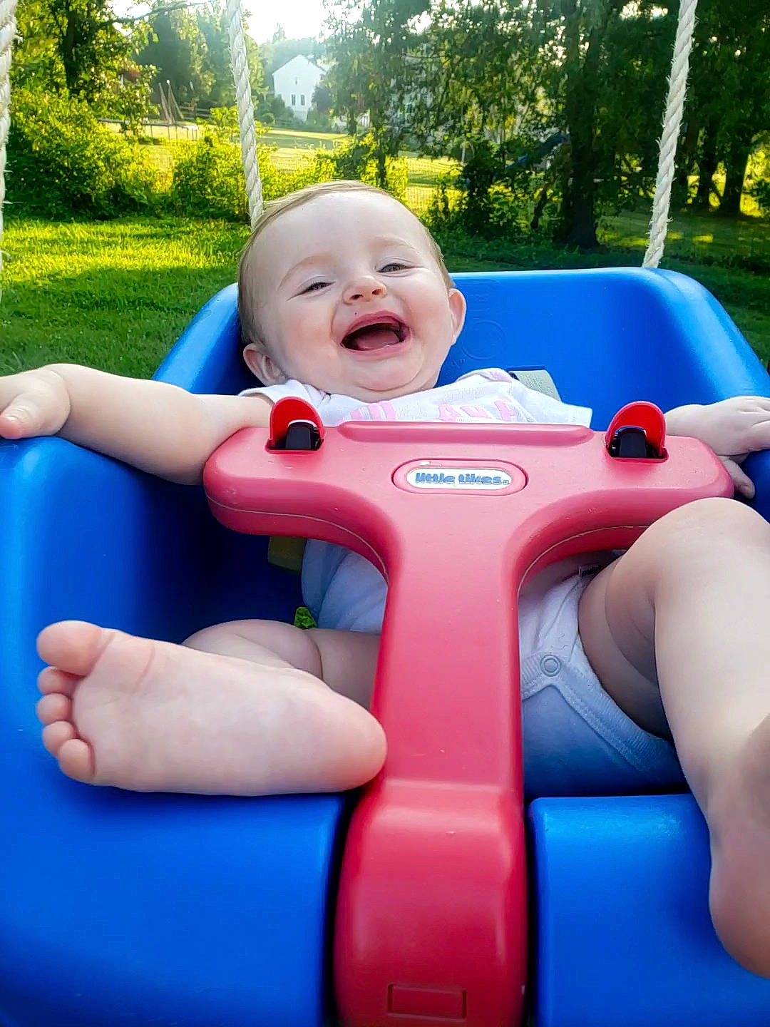 Vaeda is registered to the contest to win money with this photo: aqua, baby, baby_toddler_clothing, blue, comfort, fun, green, happy, human_body, leg, leisure, organ, person, playground, product, recreation, shorts, smile, summer, toddler