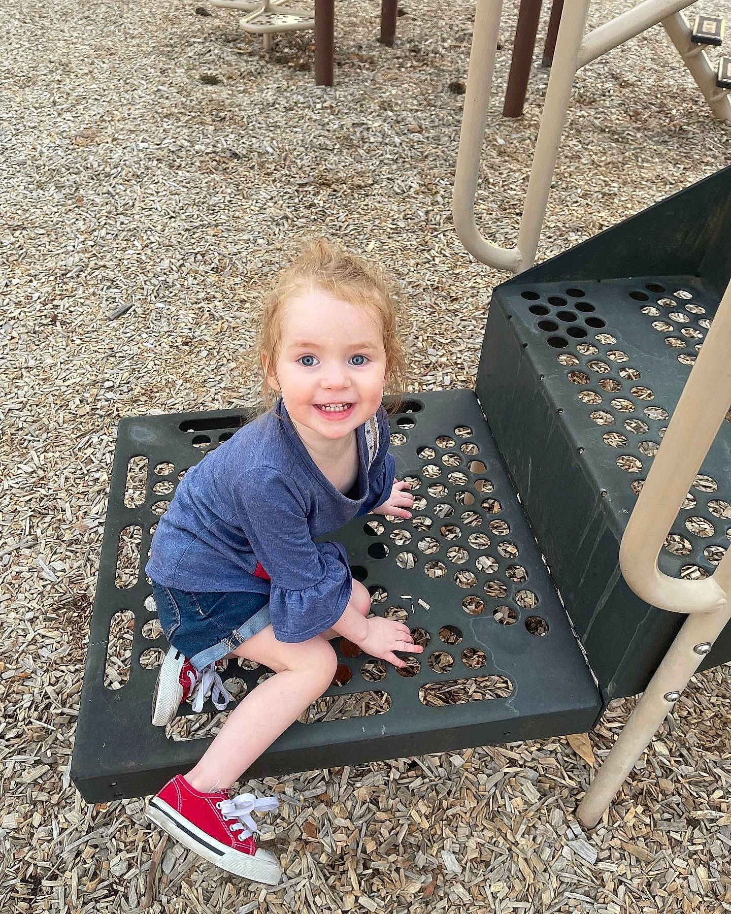 Harper joined the competition — help win amazing prizes! asphalt, child, city, electric_blue, fun, grass, happy, joy, leaf, leisure, metal, people_in_nature, person, plant, play, portrait_photography, recreation, sitting, smile, soil