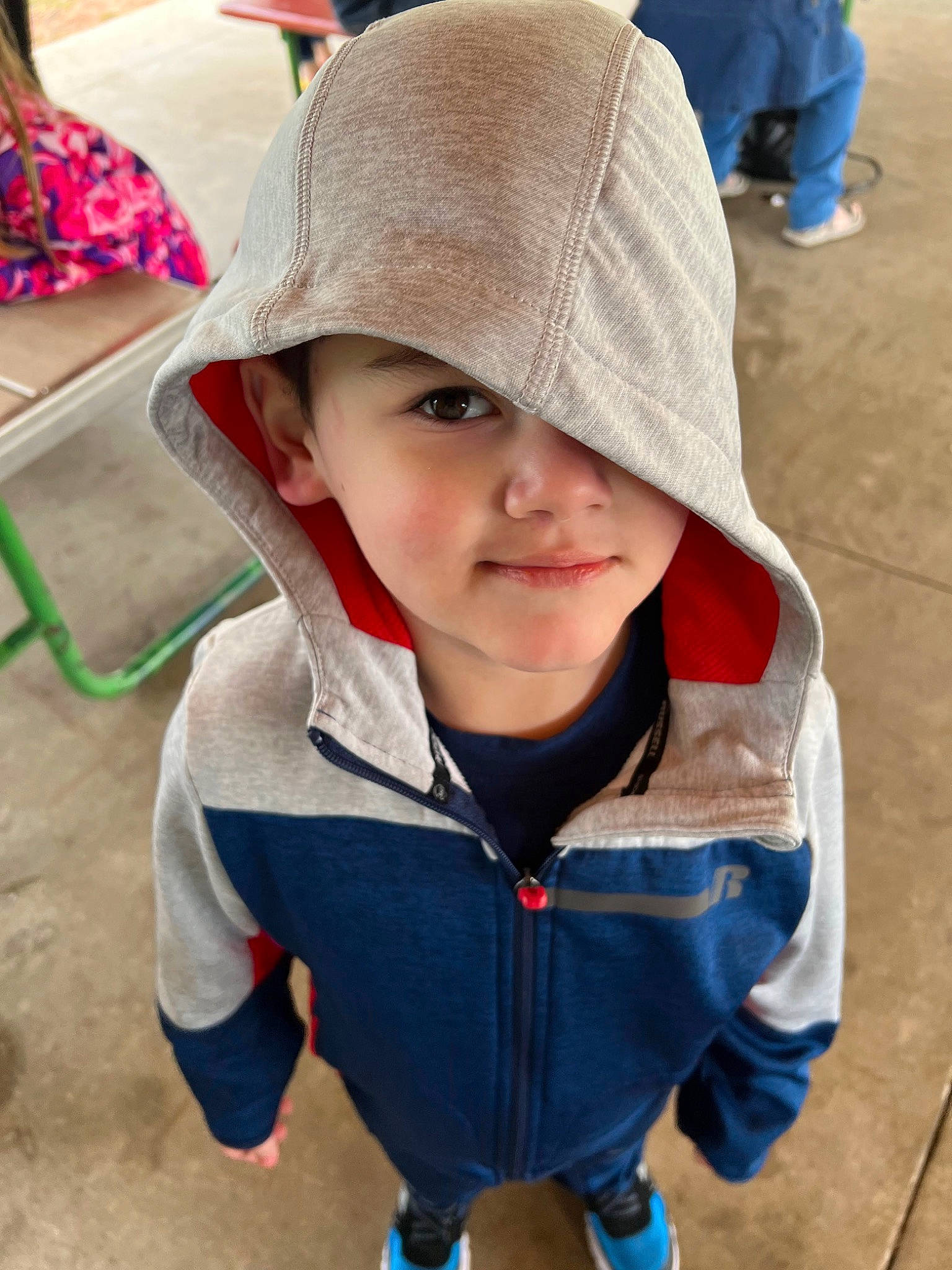 Fernando joined the competition — help win amazing prizes! baby_toddler_clothing, blue, cap, child, fashion_accessory, fun, grass, happy, headgear, headwear, leisure, mouth, person, play, recreation, sand, sitting, sleeve, smile, toddler