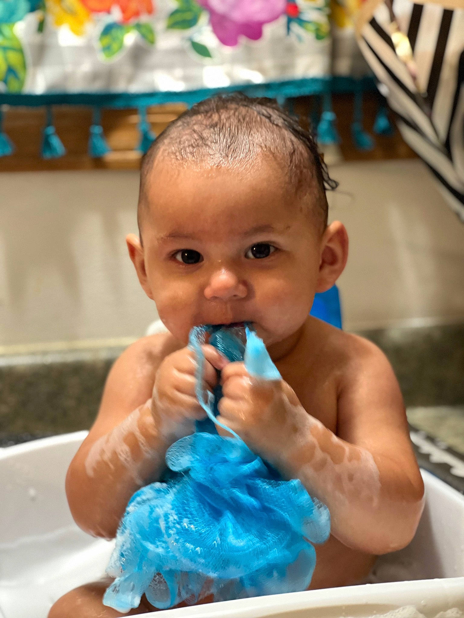 Mateo is registered to the contest to win money with this photo: aqua, azure, baby, baby_bathing, bathing, blue, cheek, chest, fluid, fun, happy, leisure, organ, person, photograph, skin, snapshot, summer, thumb, toddler