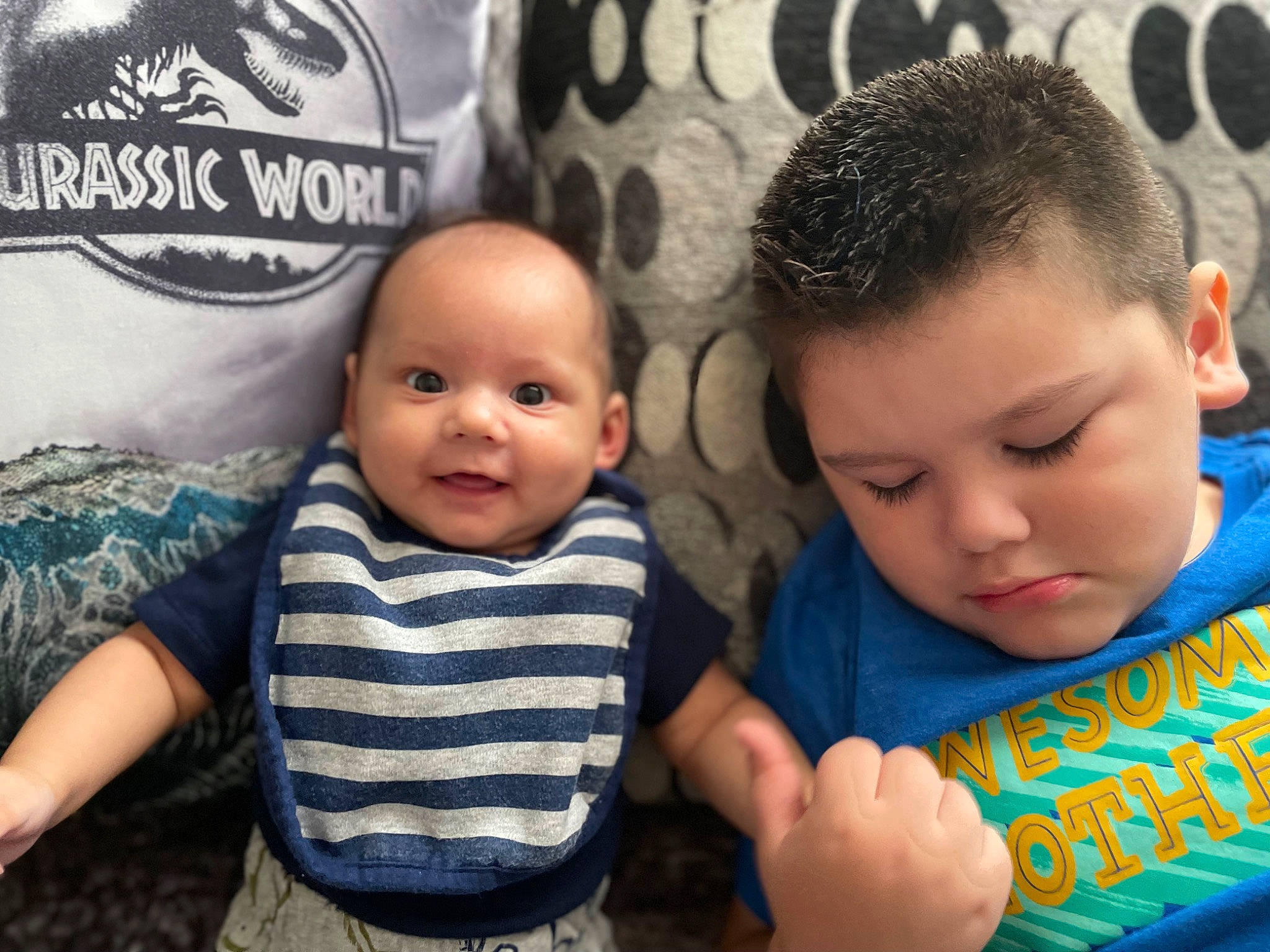 Mateo joined the competition — help win amazing prizes! baby_toddler_clothing, child, clothing, eye, face, facial_expression, finger, gesture, hairstyle, happy, head, iris, organ, people, person, product, skin, smile, t_shirt, toddler