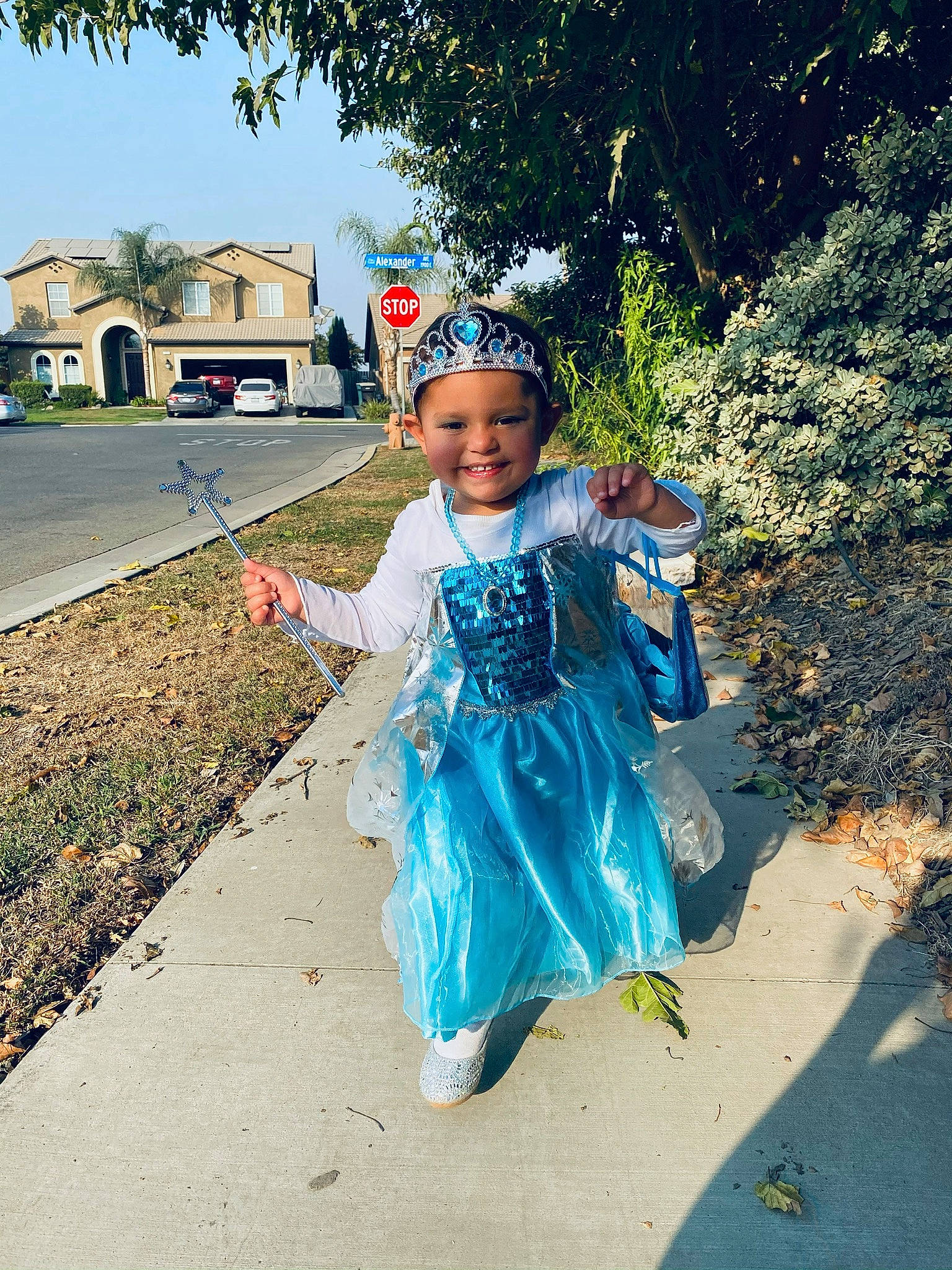 Mila joined the competition — help win amazing prizes! asphalt, child, costume, electric_blue, event, fun, grass, happy, headwear, joy, leisure, person, recreation, road, sky, smile, toddler, tradition, travel, tree
