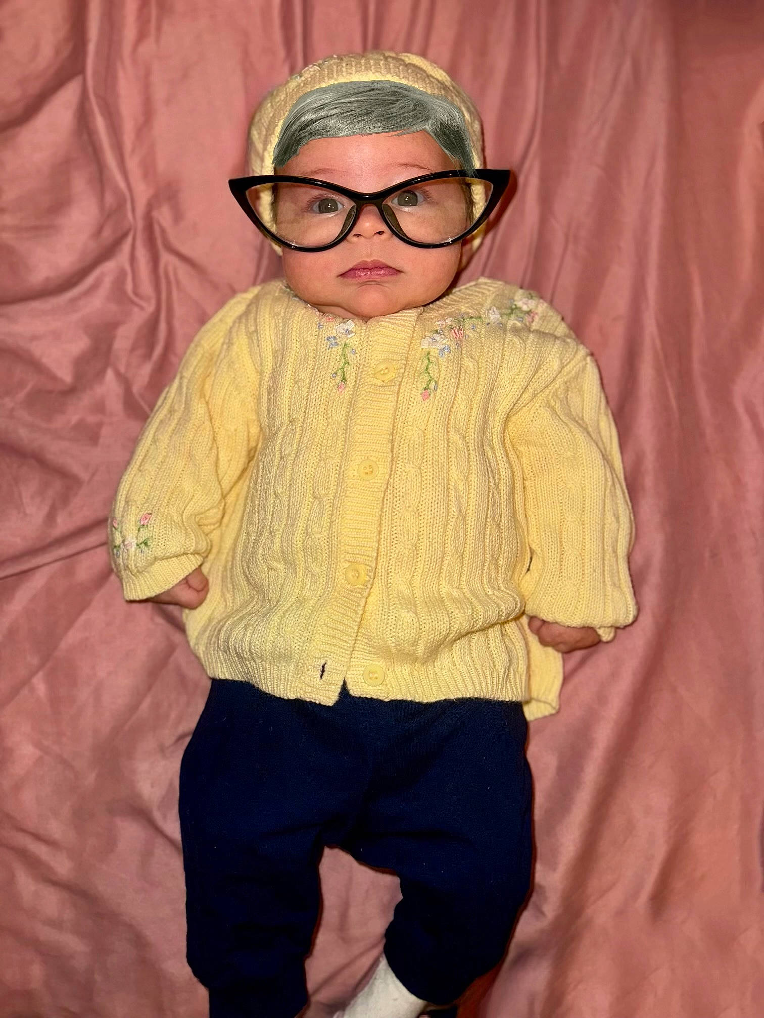 Lara joined the competition — help win amazing prizes! baby_toddler_clothing, cap, child, cool, denim, eyewear, fashion_design, fun, glasses, goggles, hairstyle, headwear, neck, person, personal_protective_equipment, shoulder, sleeve, sunglasses, t_shirt, toddler