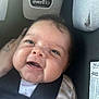 Leilani is registered to the contest to win money with this photo: baby, infant, car_seat, smiling, face, child, seatbelt, clothing, cute, closeup, cheeks, happy, young, person, safety, transportation, indoor, skin, head, expression