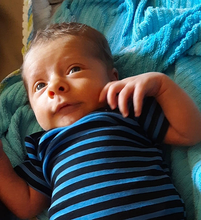 Kobi is registered to the contest to win money with this photo: arm, baby, cheek, child, chin, ear, eye, face, finger, forehead, hand, head, lip, mouth, nose, person, skin, smile, toddler