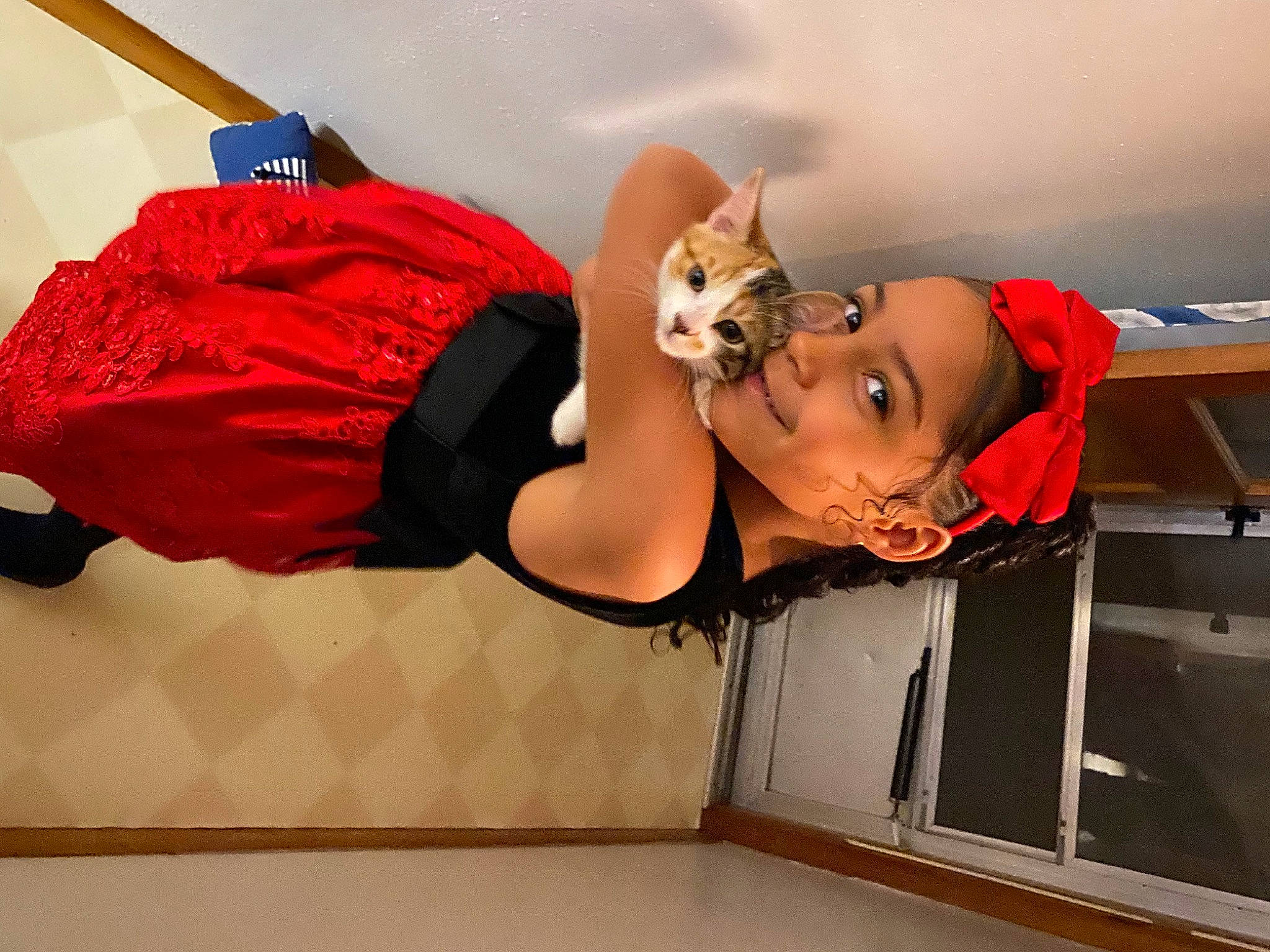 Bryleigh joined the competition — help win amazing prizes! abdomen, animation, child, comfort, costume, elbow, eyewear, flooring, fun, happy, headwear, human_leg, joint, joy, knee, orange, person, room, sandal, sportswear