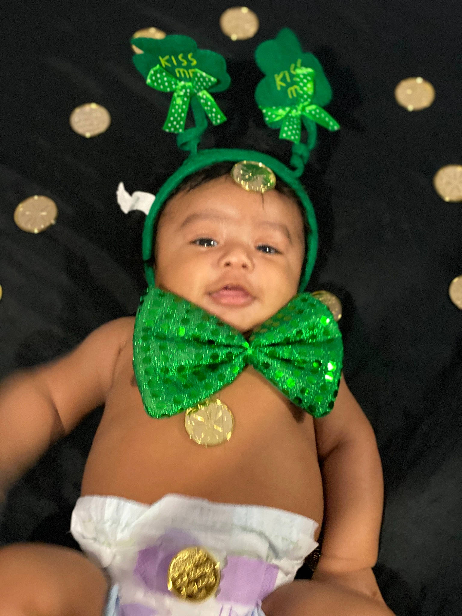 Luis joined the competition — help win amazing prizes! baby, child, costume, costume_accessory, fashion_accessory, fictional_character, green, hair_accessory, headband, headgear, headpiece, headwear, holiday, person, photography, saint_patricks_day, toddler