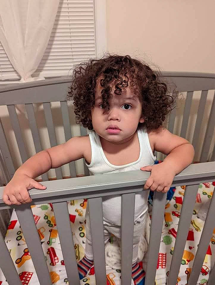 Cyrus joined the competition — help win amazing prizes! baby, baby_products, baby_safety, baby_toddler_clothing, child, cradle, fence, fun, hairstyle, happy, leisure, nursery, pattern, people, person, play, room, sitting, skin, toddler