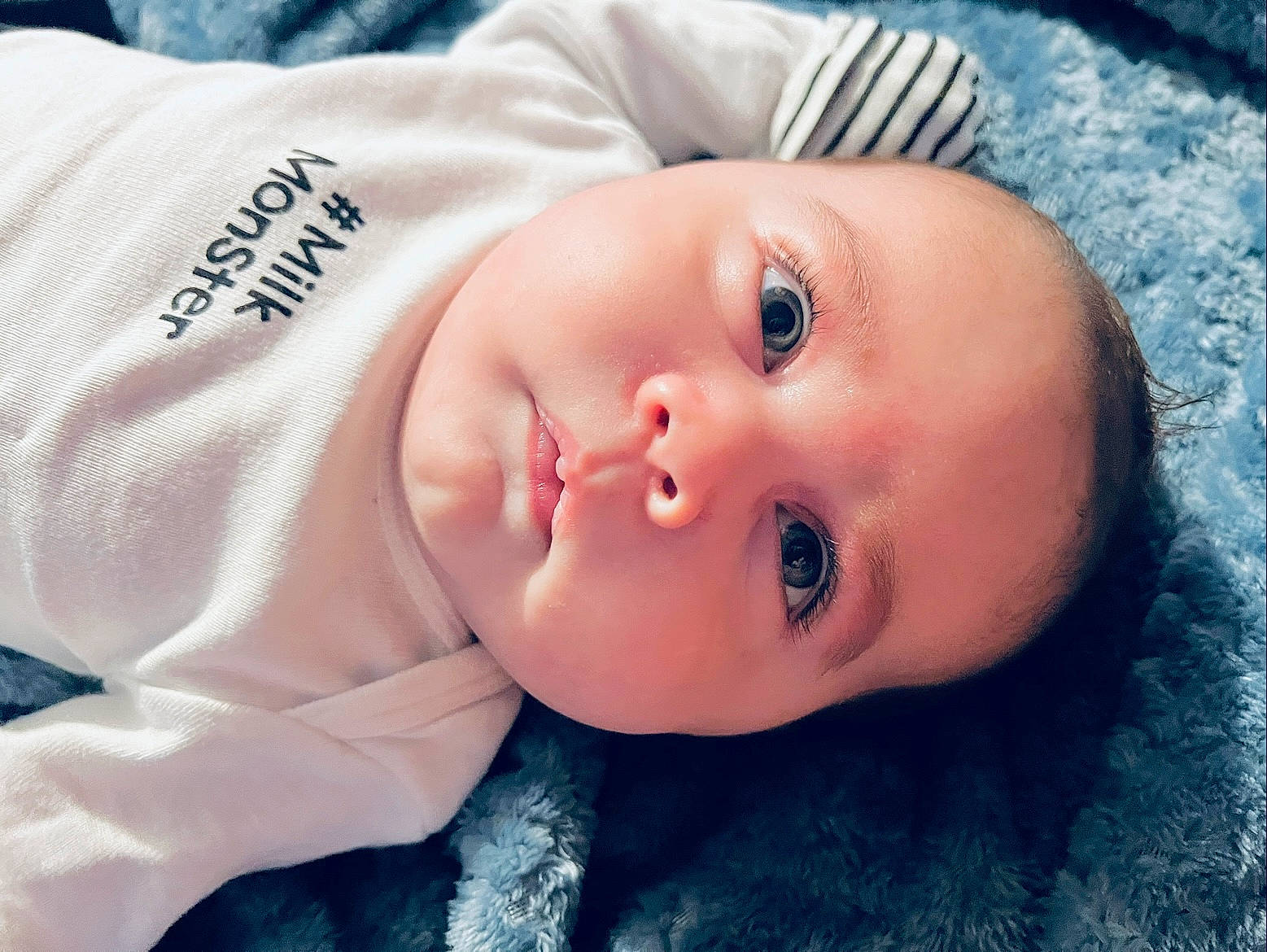 James Ralph Ellis joined the competition — help win amazing prizes! baby, baby_toddler_clothing, cheek, child, close_up, electric_blue, eye, eyebrow, eyelash, flash_photography, happy, iris, lip, mouth, neck, nose, person, skin, sleeve, smile