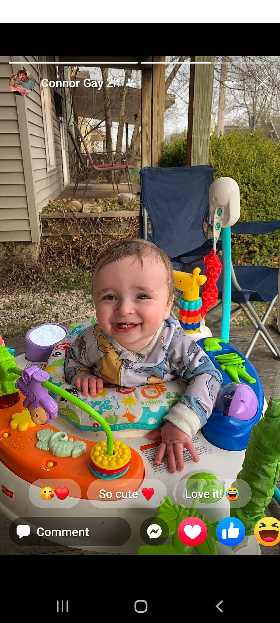 Forest is registered to the contest to win money with this photo: baby, baby_playing_with_toys, baby_products, baby_toddler_clothing, chair, child, event, fun, grass, happy, joy, leisure, people, person, photograph, play, product, smile, snapshot, summer