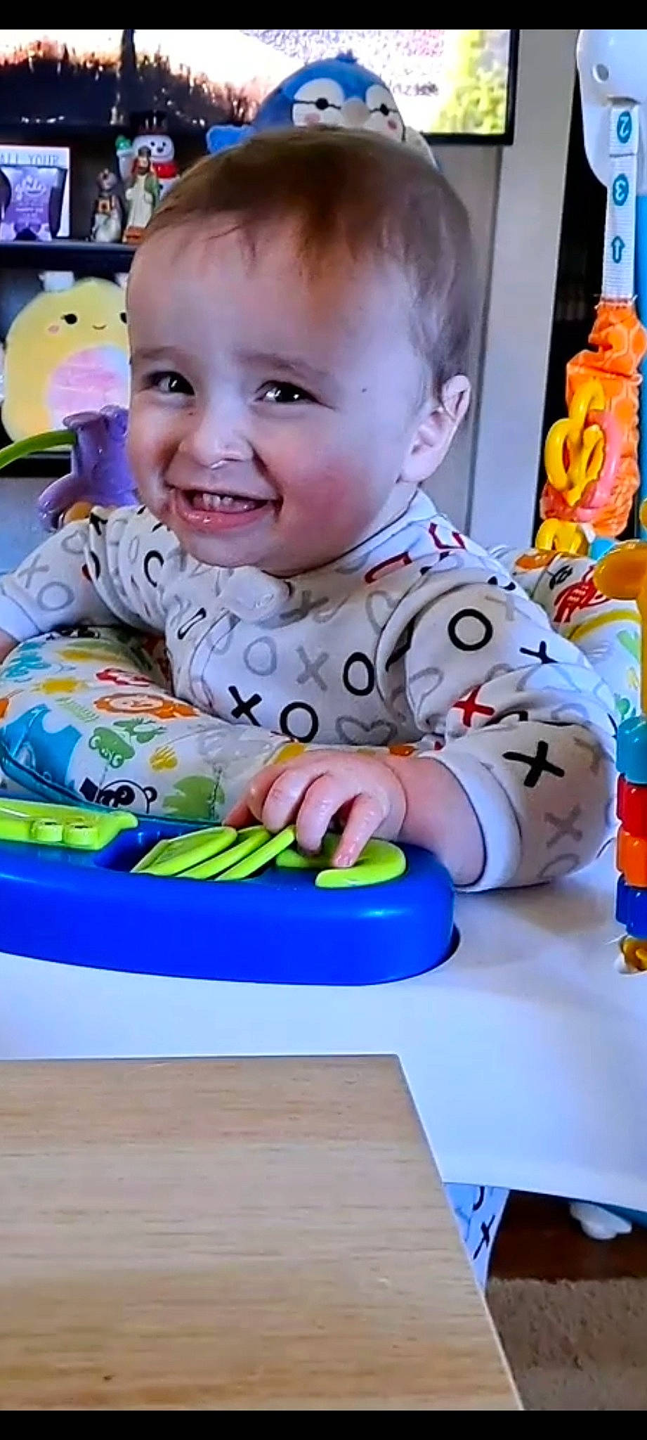 Forest joined the competition — help win amazing prizes! baby, baby_playing_with_toys, baby_products, baby_toddler_clothing, baby_toys, cheek, child, fun, games, happy, joy, kindergarten, learning, leisure, person, play, room, sitting, smile, t_shirt