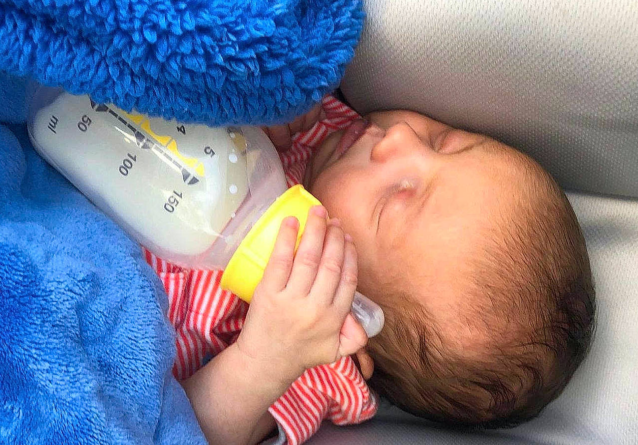 Noah joined the competition — help win amazing prizes! baby, baby_bottle, baby_products, bottle, child, finger, nap, person, product, sleep, toddler
