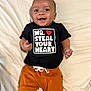 Atlas joined the competition — help win amazing prizes! baby, babylaughing, bodypart, clothing, cushion, face, finger, happy, head, homedecor, laughing, pants, person, photography, portrait, shirt, shorts, sleeve, smile, t_shirt