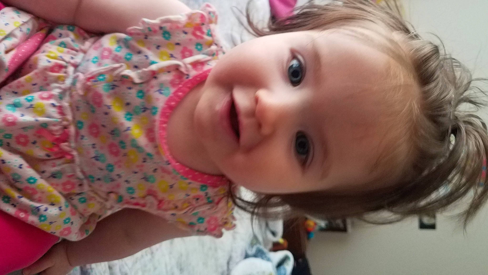 Callie joined the competition — help win amazing prizes! baby, baby_toddler_clothing, beauty, cheek, child, chin, eye, eyebrow, eyelash, happy, iris, lip, mouth, neck, nose, person, pink, skin, sleeve, smile