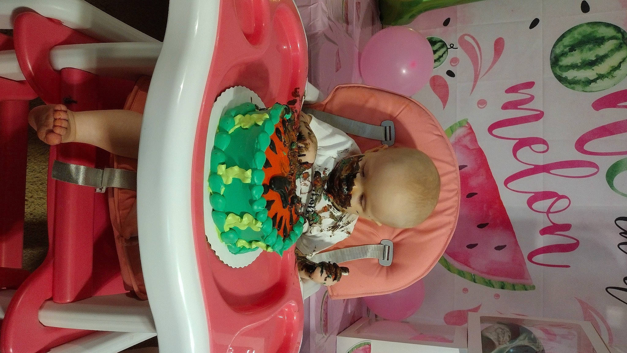 Shiloh is registered to the contest to win money with this photo: balloon, child, circle, event, food, fun, machine, major_appliance, party, party_supply, peach, person, pink, plastic, play, refrigerator, room, sweetness, tableware, toy