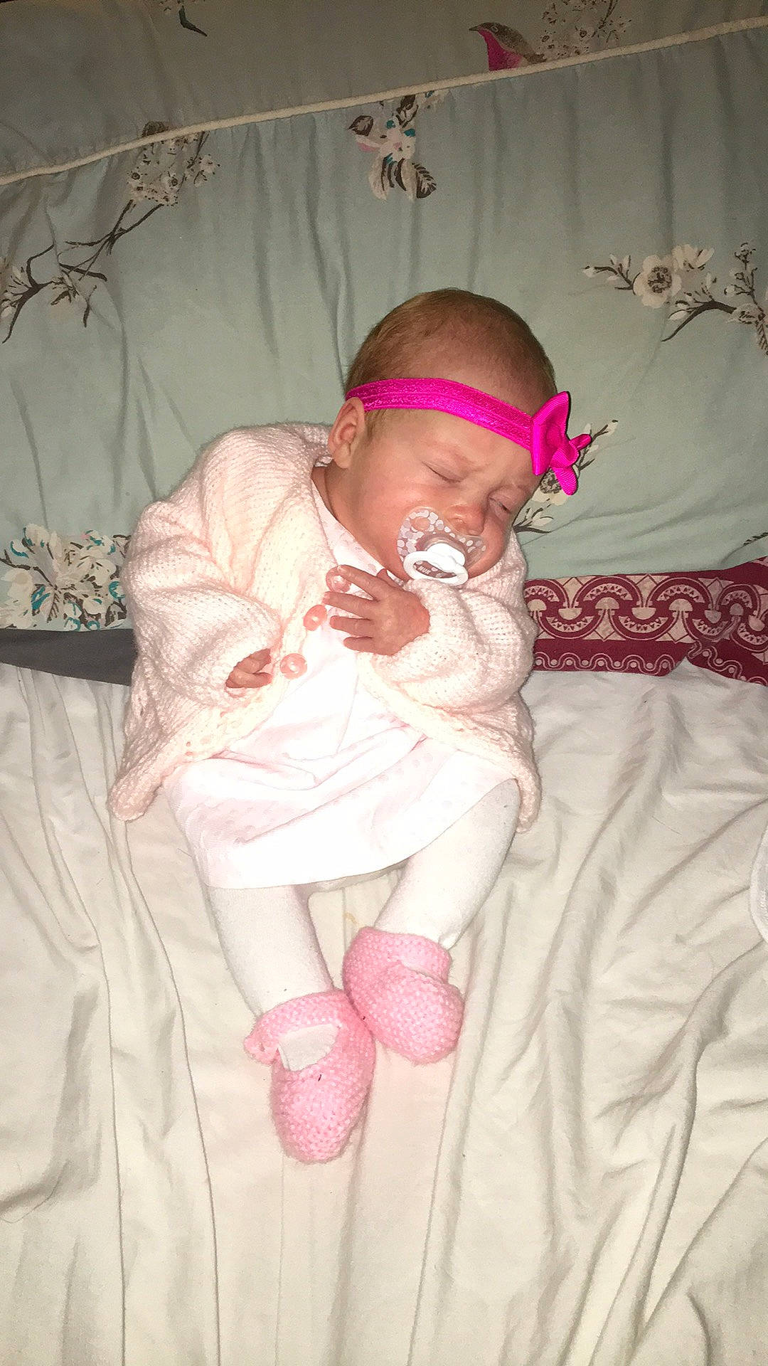 Maisy joined the competition — help win amazing prizes! baby, child, headwear, person, pink, sleep, toddler