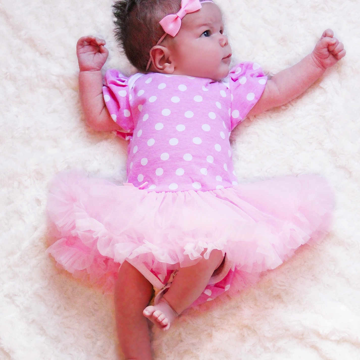 Lyanna is registered to the contest to win money with this photo: ballet_tutu, child, costume, dance_dress, design, girl, infant, person, pink, product, textile, toddler