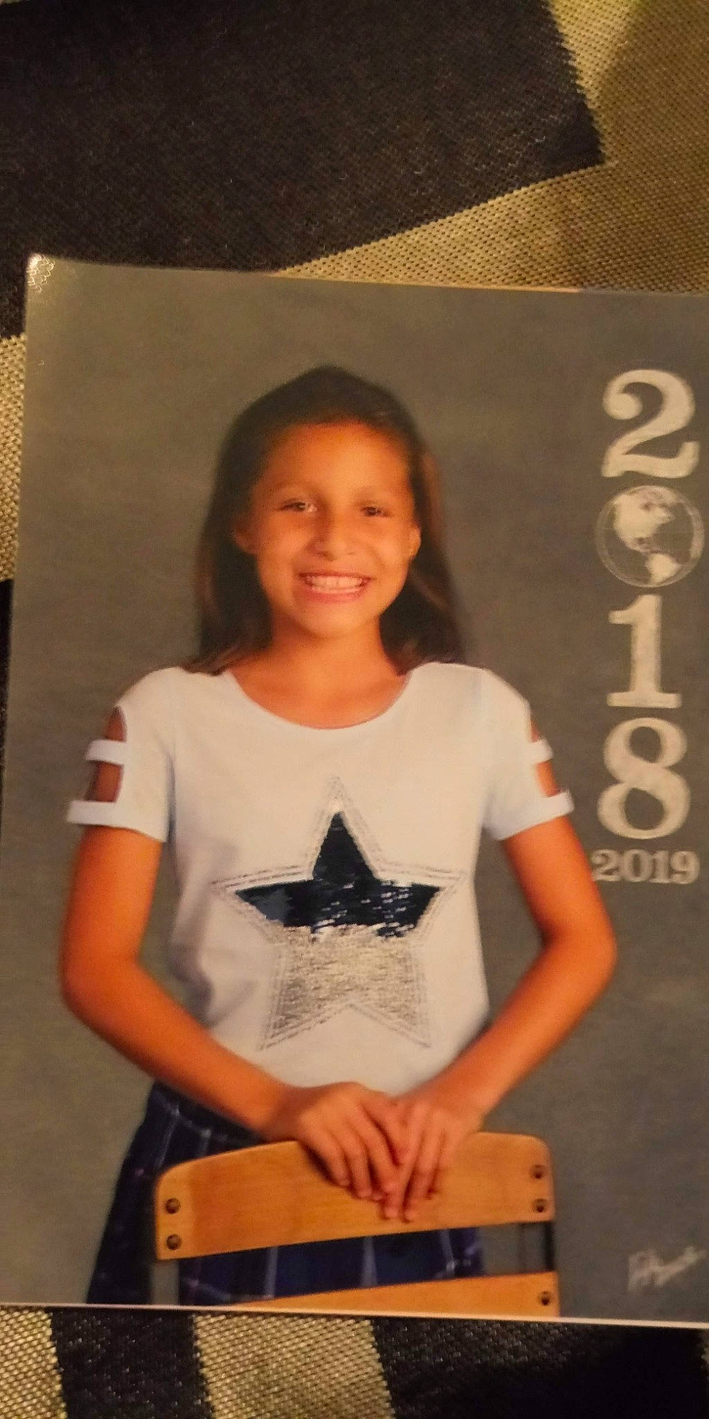 Angelica is registered to the contest to win money with this photo: joy, person, t_shirt