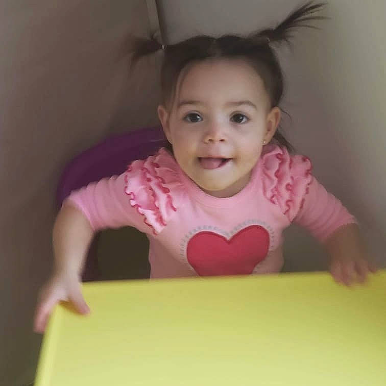 Effie joined the competition — help win amazing prizes! baby, beauty, cheek, child, eye, face, facial_expression, forehead, fun, hair, happy, head, lip, mouth, nose, person, pink, play, skin, smile