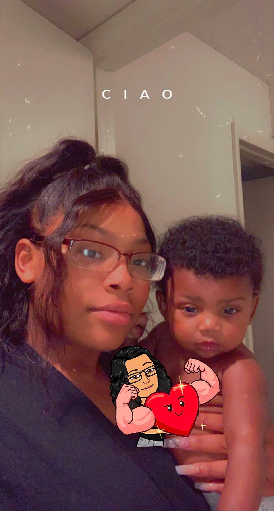 Kaliah is registered to the contest to win money with this photo: black_hair, carmine, cheek, chin, cool, ear, eyebrow, eyewear, forehead, glasses, hairstyle, head, lip, love, nail, nose, organ, person, sharing, toy