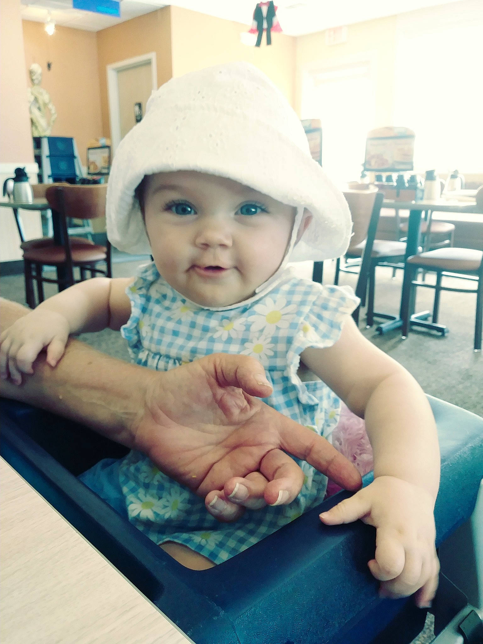 Aubriana joined the competition — help win amazing prizes! arm, child, day, finger, girl, hand, headwear, infant, person, product, skin, toddler