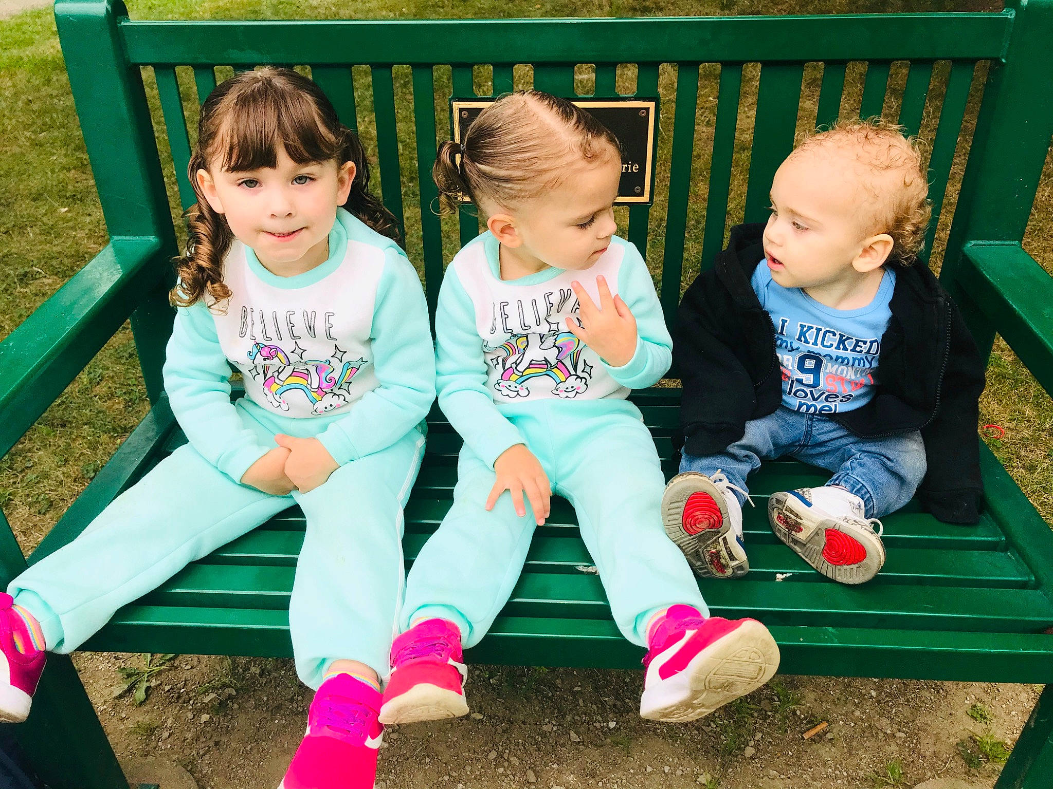 Harmony joined the competition — help win amazing prizes! child, cousin, fun, green, happy, joy, leisure, outdoor_play_equipment, people, person, photography, pink, plant, play, playground, public_space, recreation, shoe, sibling, sitting