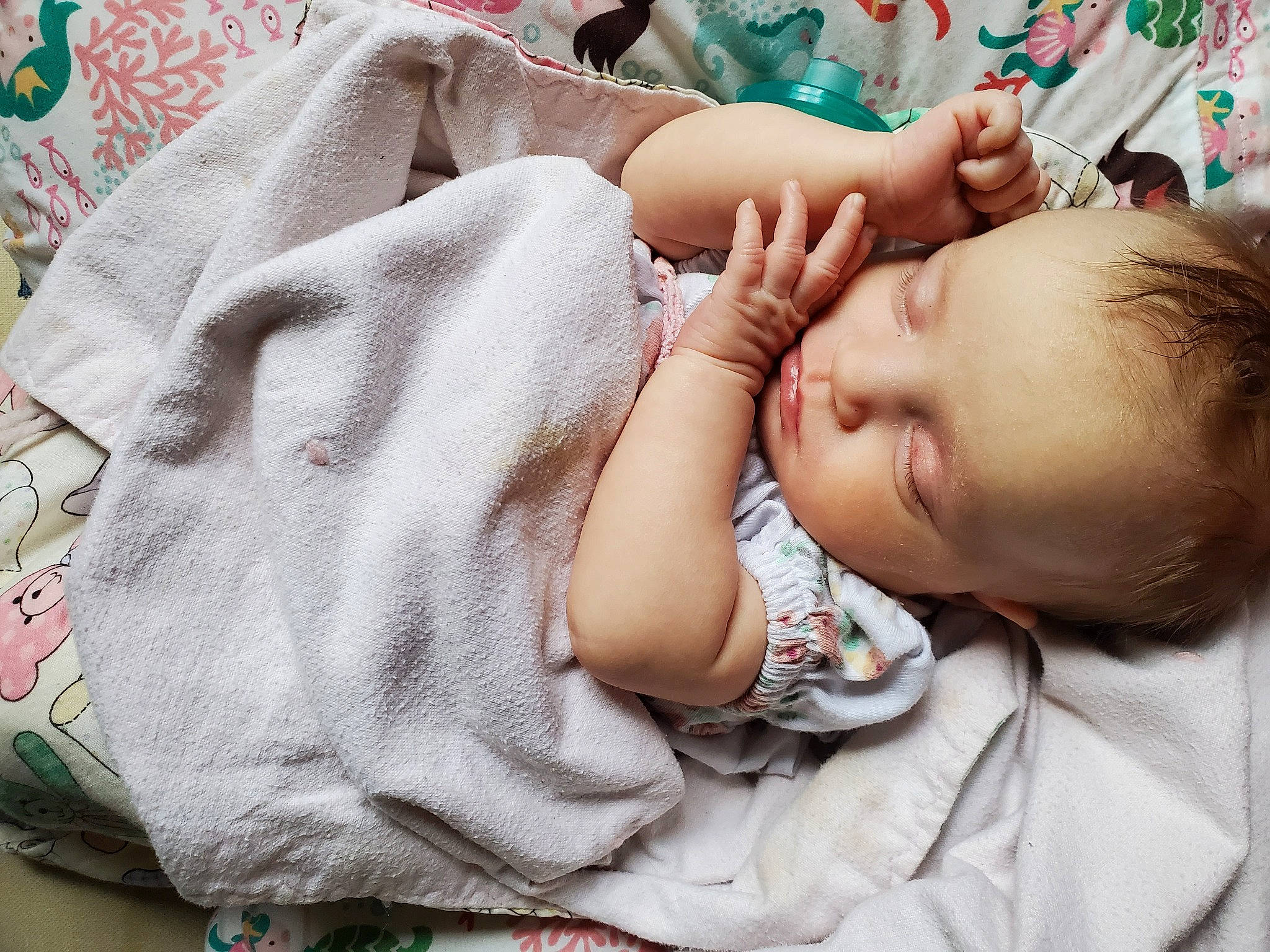 Aspen joined the competition — help win amazing prizes! baby, baby_products, baby_sleeping, baby_toddler_clothing, bedtime, cheek, child, comfort, eyelash, grass, happy, linens, mammal, nose, pattern, person, skin, sleeve, smile, textile