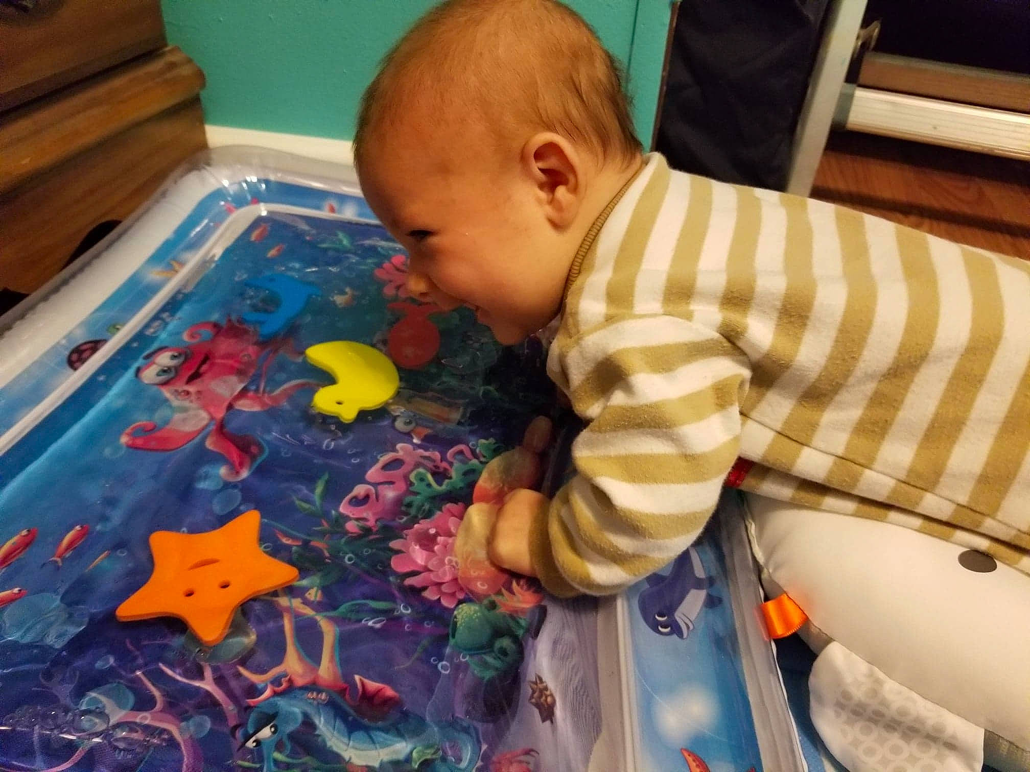 Nikolas joined the competition — help win amazing prizes! baby, baby_products, baby_toddler_clothing, baby_toys, child, overall, person, plastic, play, playmat, product, toddler, toy, tummy_time