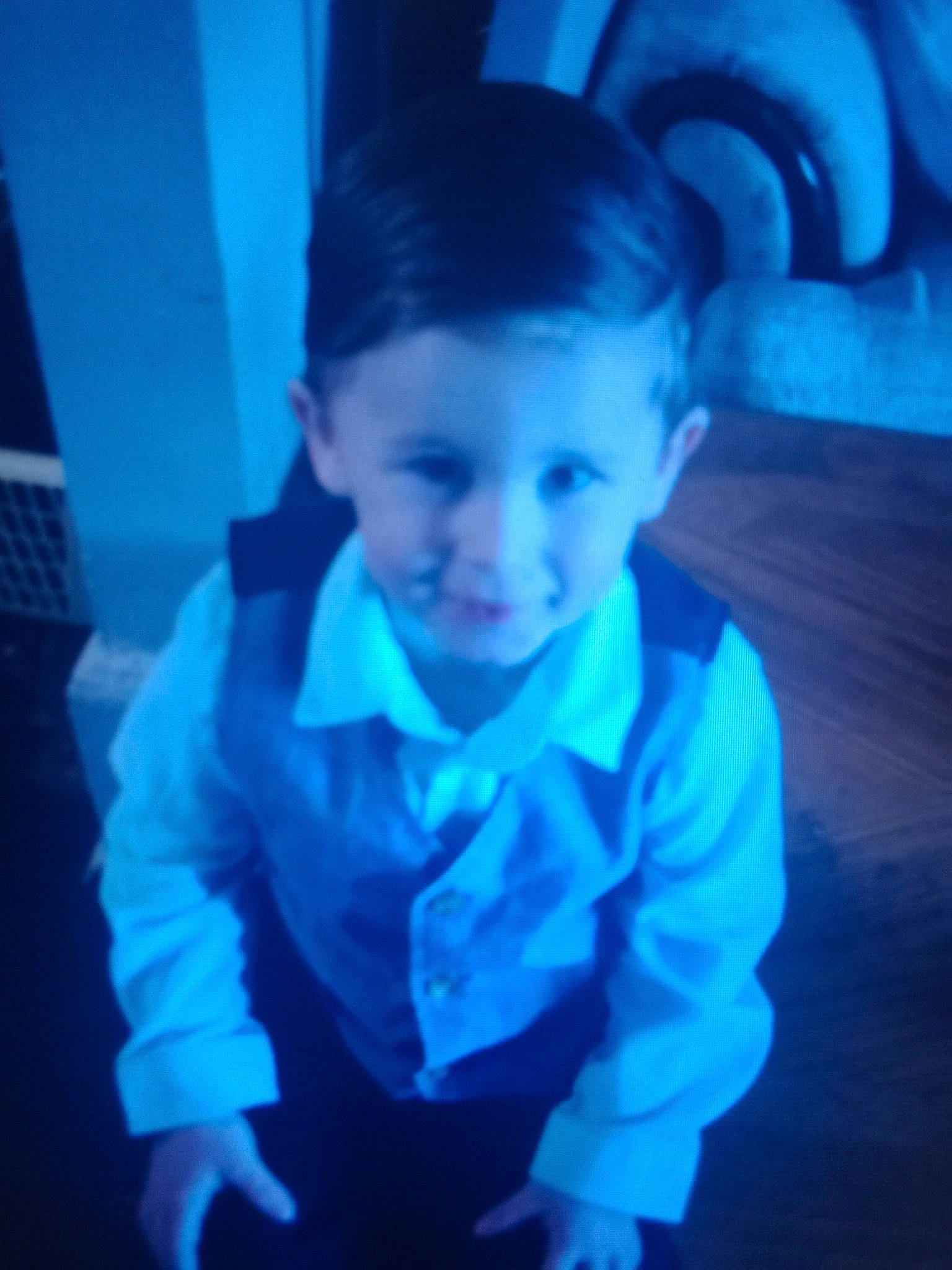 Colin joined the competition — help win amazing prizes! azure, baby_toddler_clothing, blue, child, cloud, cool, electric_blue, flash_photography, formal_wear, fun, happy, human_body, iris, jaw, mouth, nose, person, sitting, sleeve, space