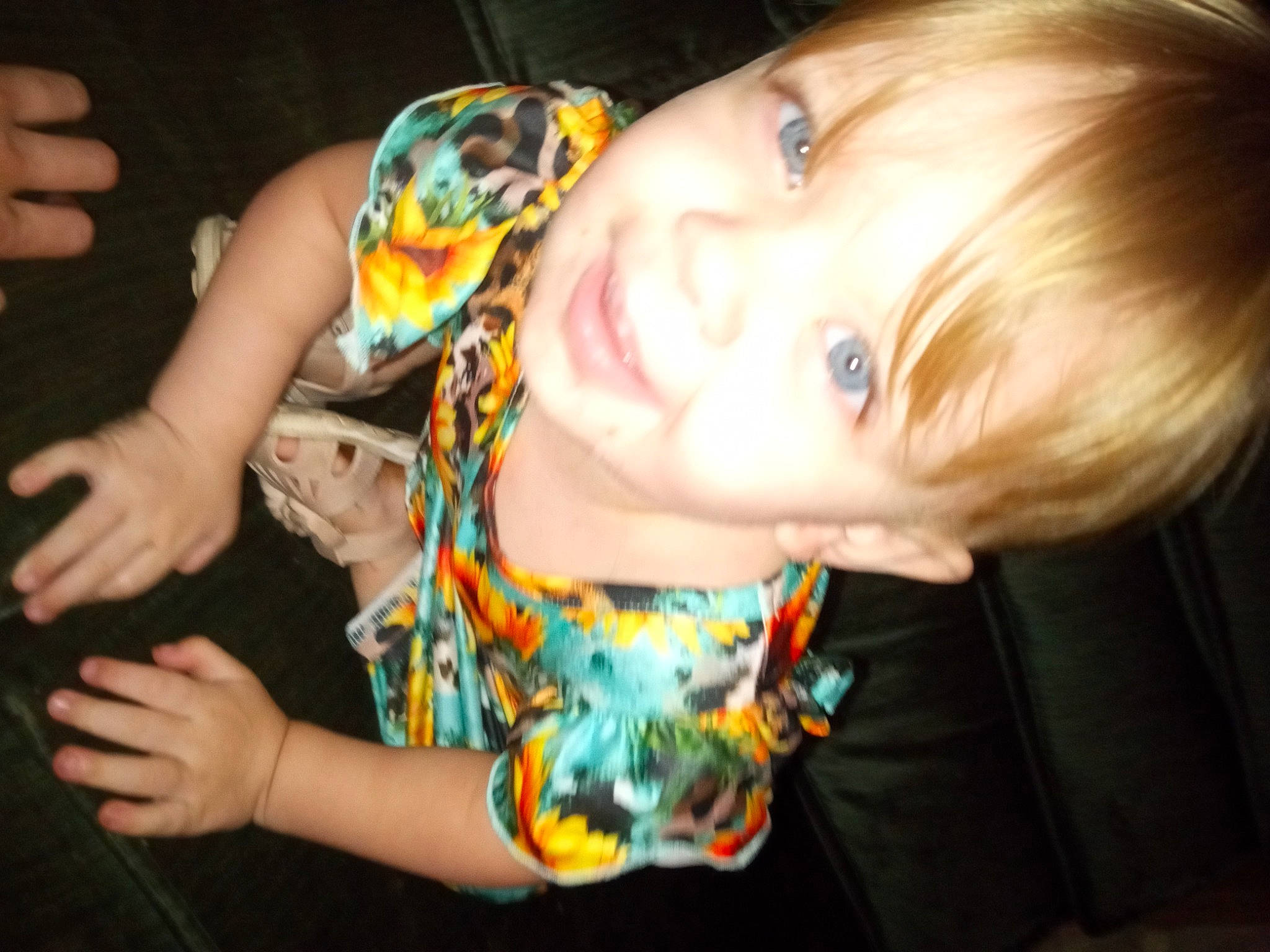 Emma joined the competition — help win amazing prizes! baby_toddler_clothing, cheek, child, cool, eye, face, finger, fun, gesture, hand, happy, human_body, iris, mouth, nail, nose, person, skin, smile, thumb