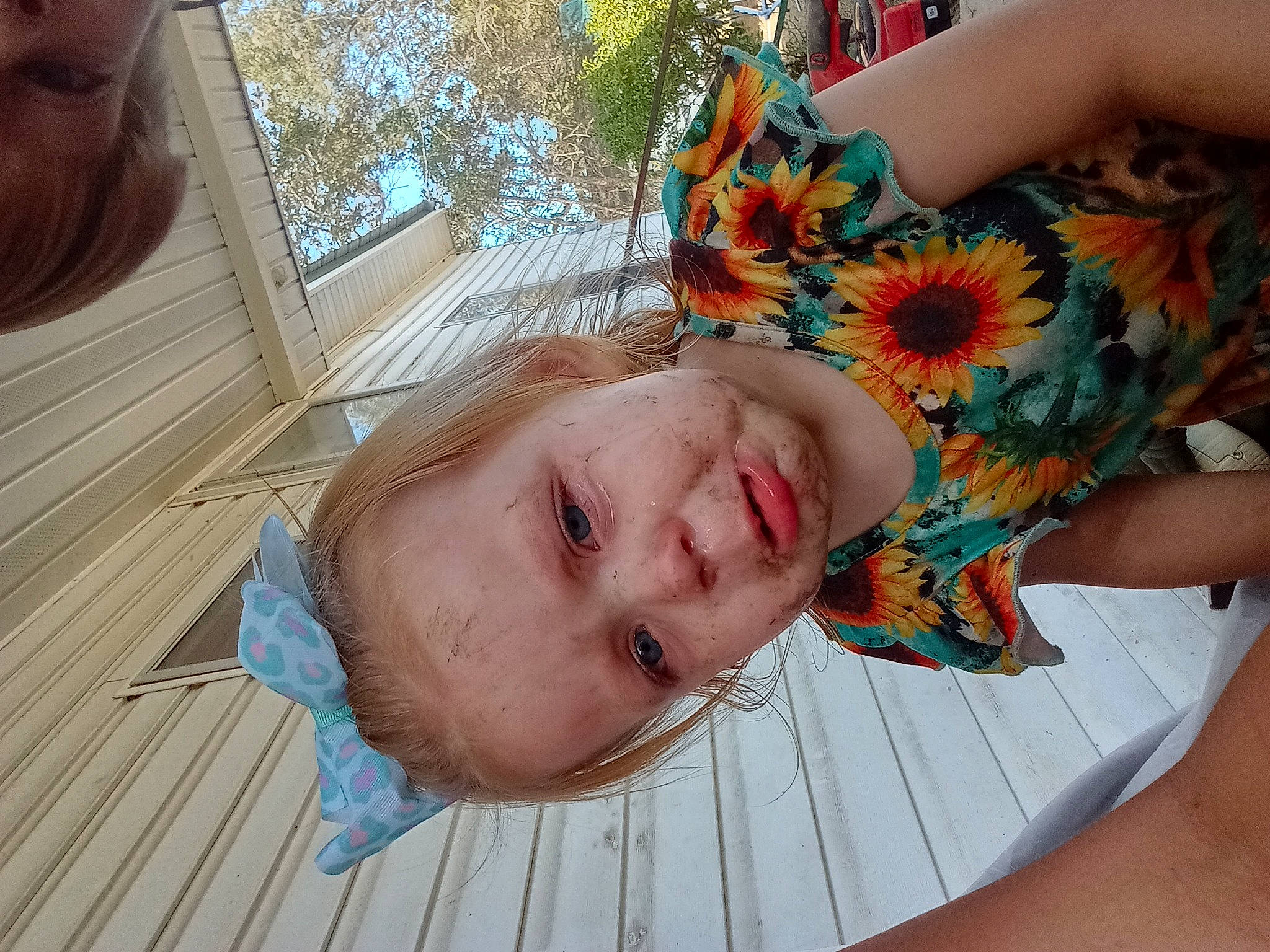 Emma joined the competition — help win amazing prizes! baby, child, fashion_accessory, flooring, fun, grass, happy, joint, leaf, leisure, nail, neck, pattern, person, plant, skin, smile, toddler, tree, wood