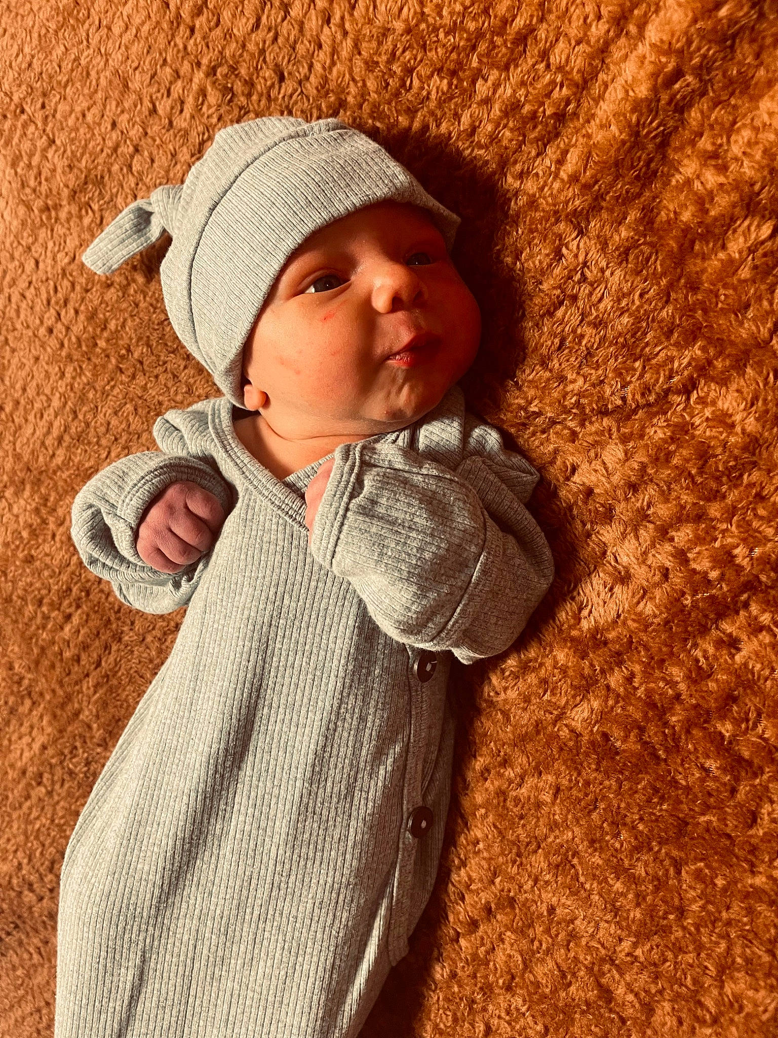 Braylon joined the competition — help win amazing prizes! art, beanie, cap, child, fashion_accessory, fun, happy, headwear, knit_cap, landscape, outerwear, pattern, people_in_nature, person, sleeve, standing, tints_and_shades, toddler, tree, wood