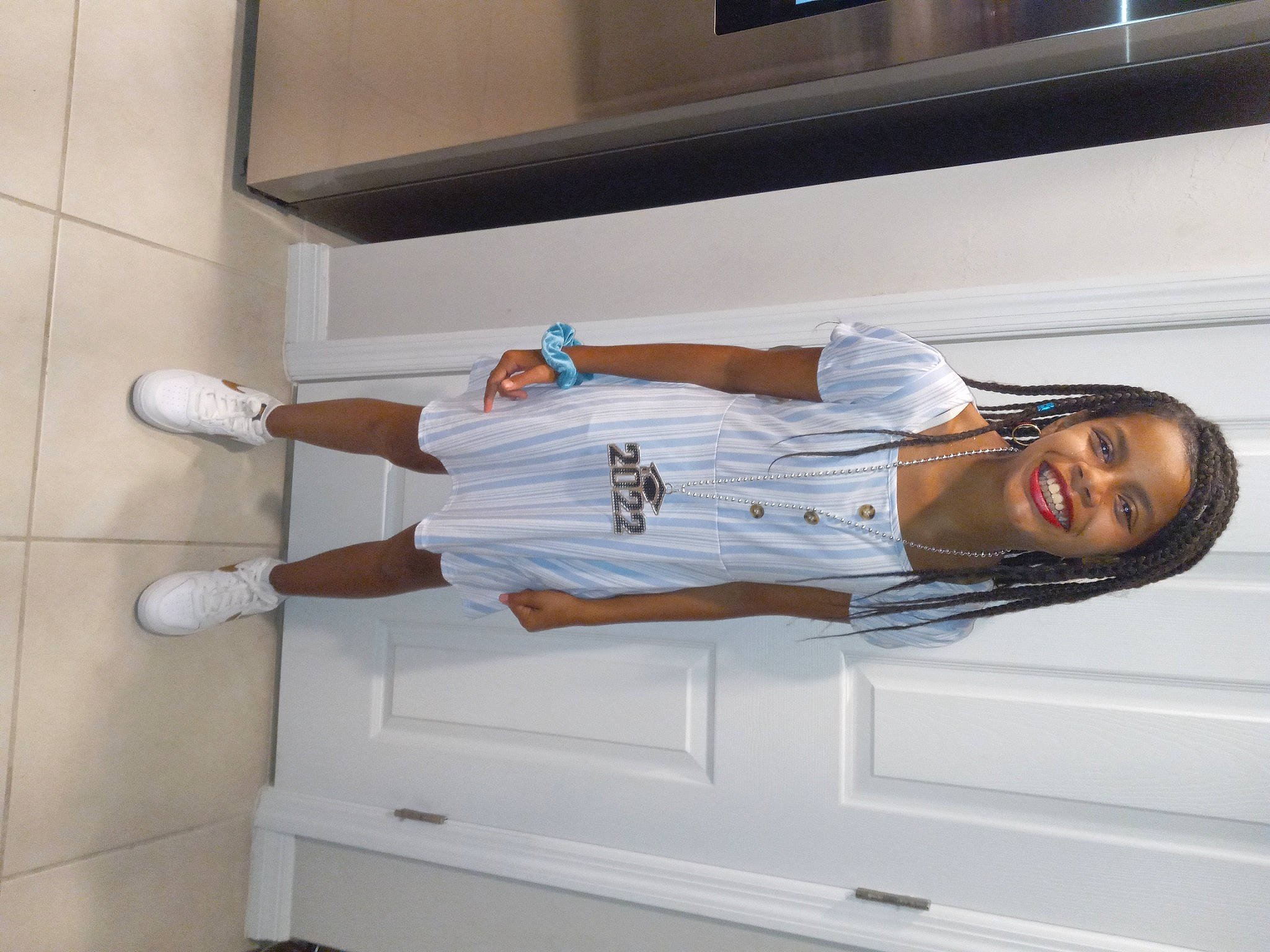 Kariina is registered to the contest to win money with this photo: automotive_design, building, calf, comfort, dress, elbow, hat, human_leg, joy, knee, leg, molding, person, personal_luxury_car, room, smile, thigh, waist, wood, wrist