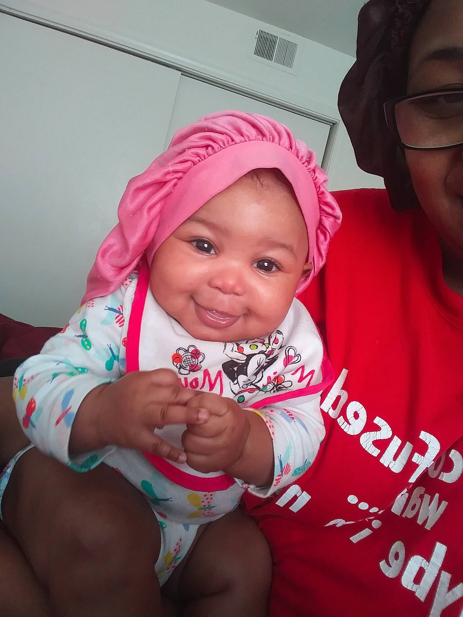 Daniella joined the competition — help win amazing prizes! baby, cheek, child, daughter, headgear, joy, person, pink, skin, smile, toddler