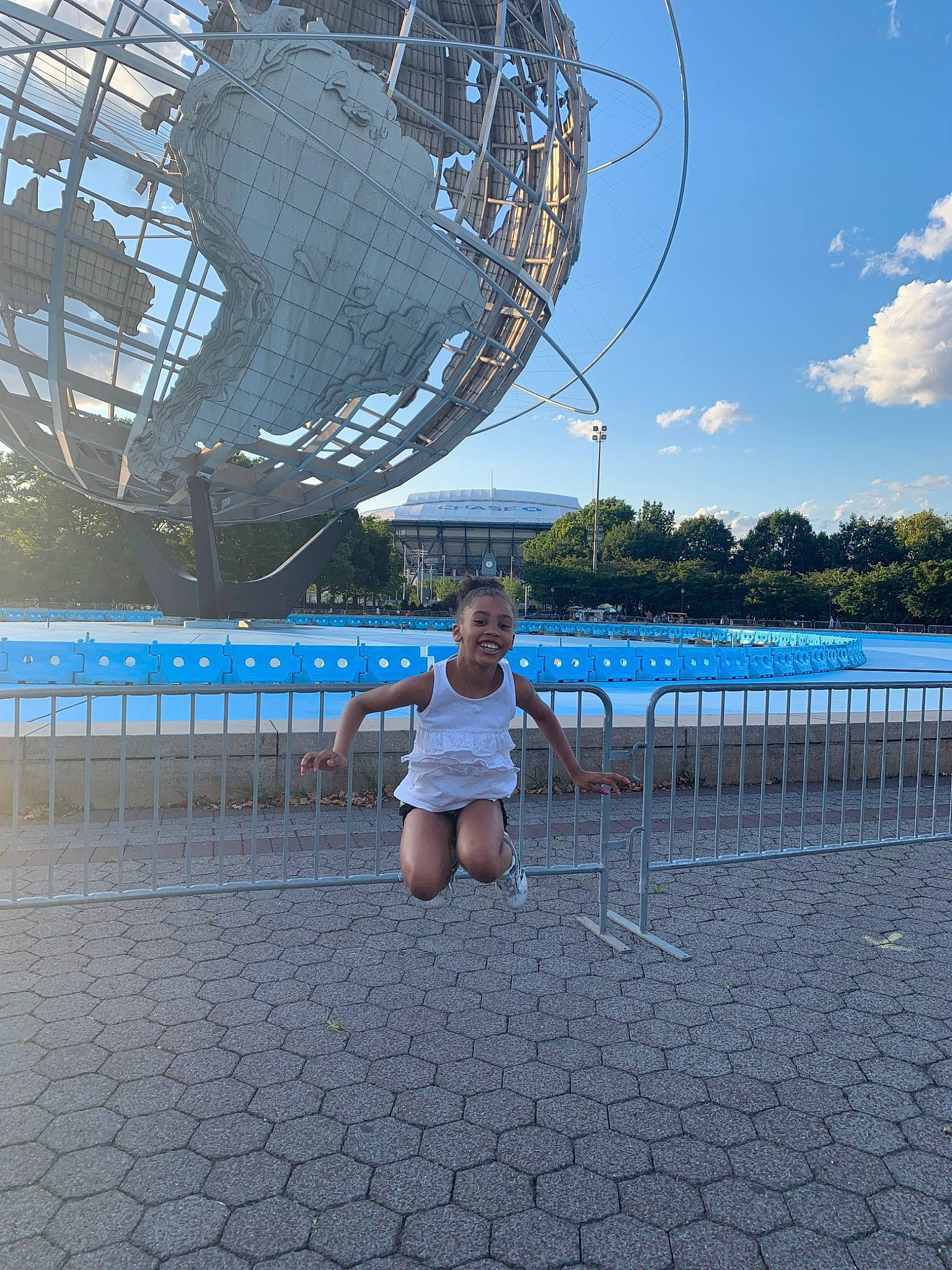 Tori joined the competition — help win amazing prizes! architecture, child, fun, joy, leisure, person, sphere, tourism, tree, vacation, water, world