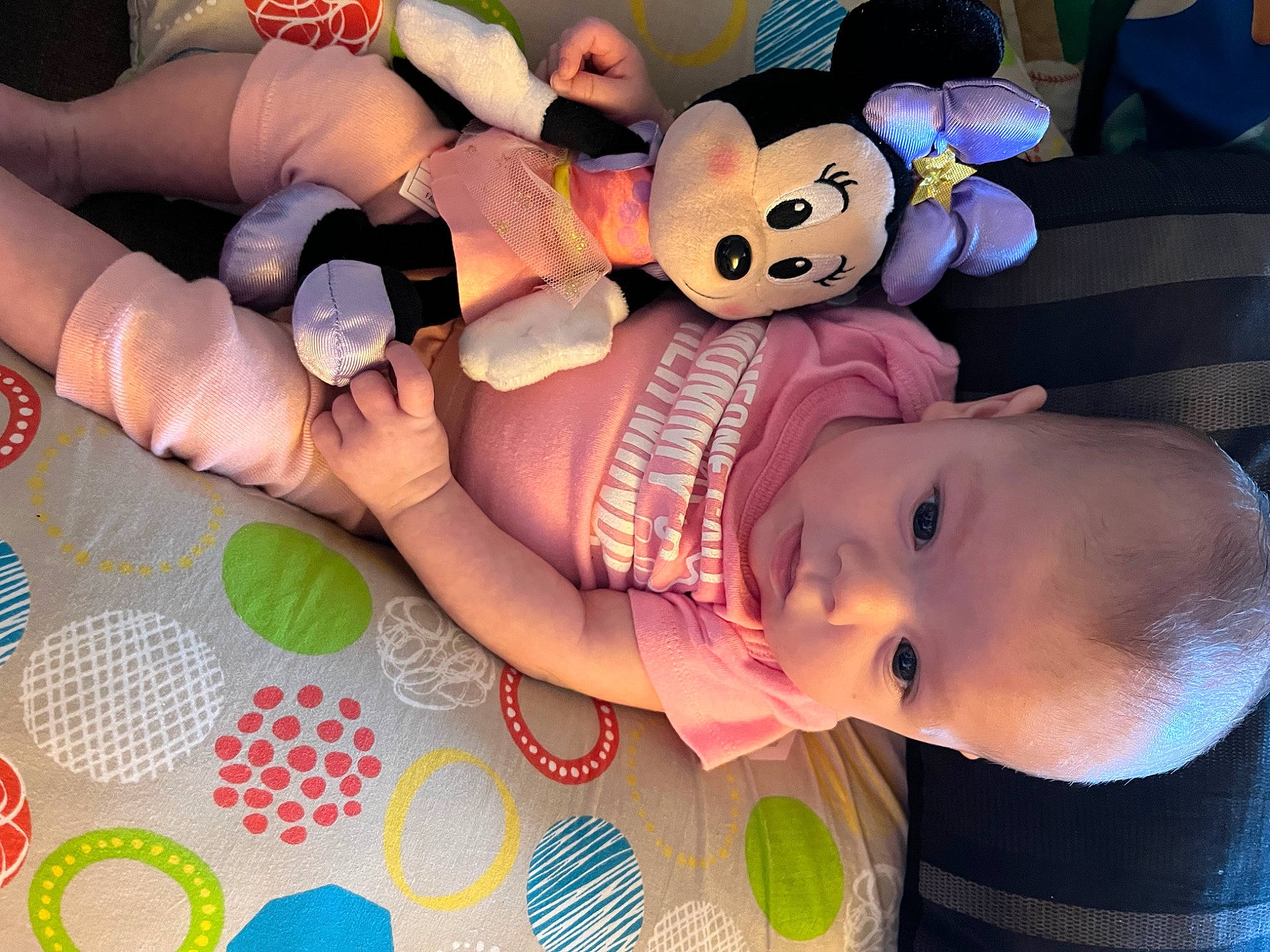 Sophia Mae Wilson joined the competition — help win amazing prizes! baby, baby_toddler_clothing, child, finger, fun, happy, hat, headgear, human_body, mouth, nail, person, pink, purple, skin, smile, textile, thigh, thumb, toddler