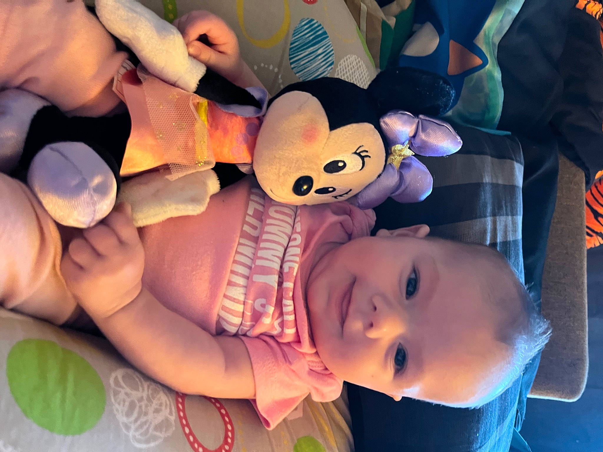 Sophia Mae Wilson is registered to the contest to win money with this photo: baby, cheek, cool, eyewear, finger, gesture, happy, hat, head, headgear, light, mouth, orange, person, photograph, textile, toddler, toy, vertebrate, white