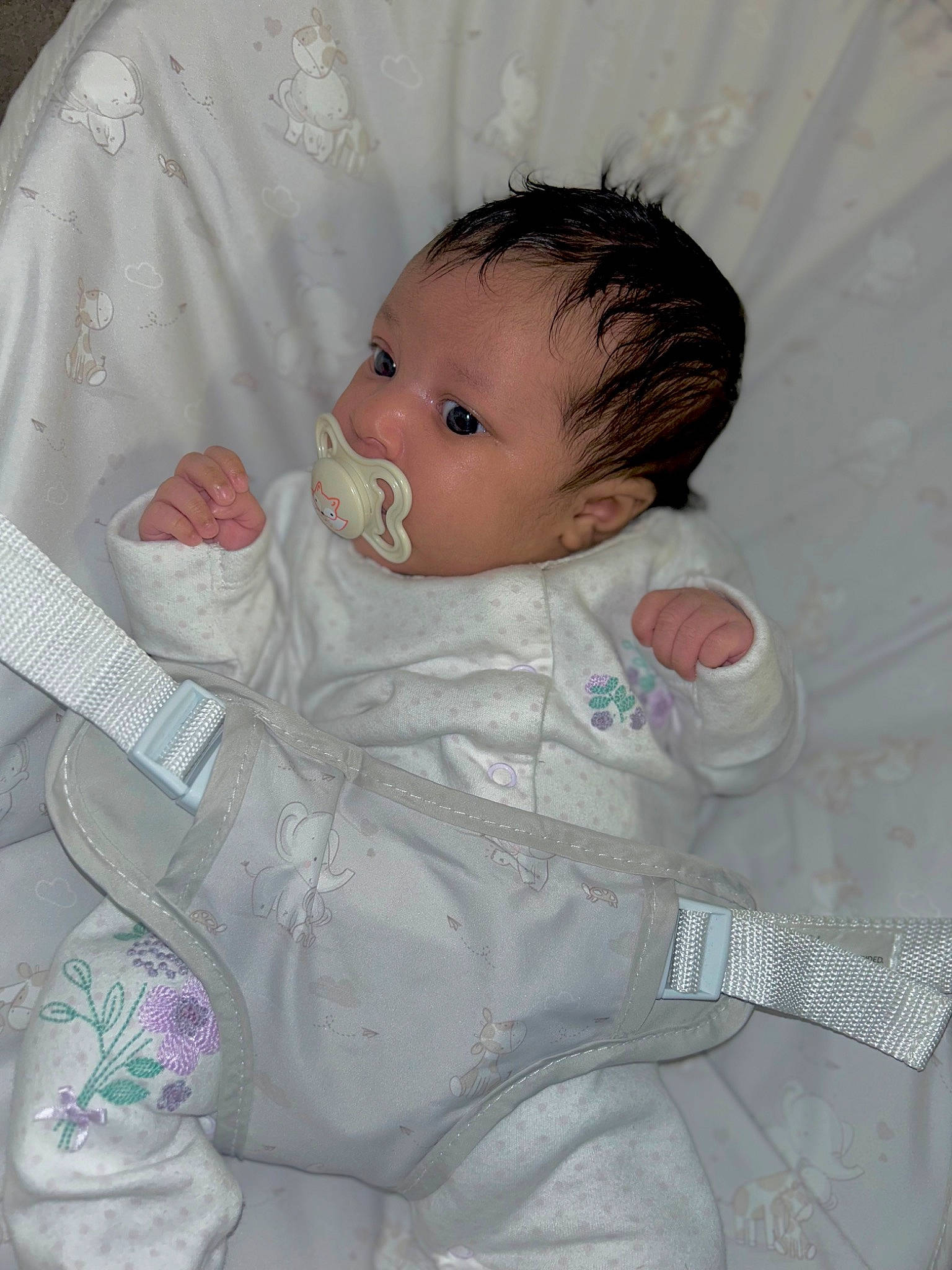 Darasimi is registered to the contest to win money with this photo: baby, baby_products, baby_toddler_clothing, baby_toys, cheek, child, comfort, doll, eyelash, iris, linens, lip, person, plastic, room, sitting, skin, sleeve, textile, toddler