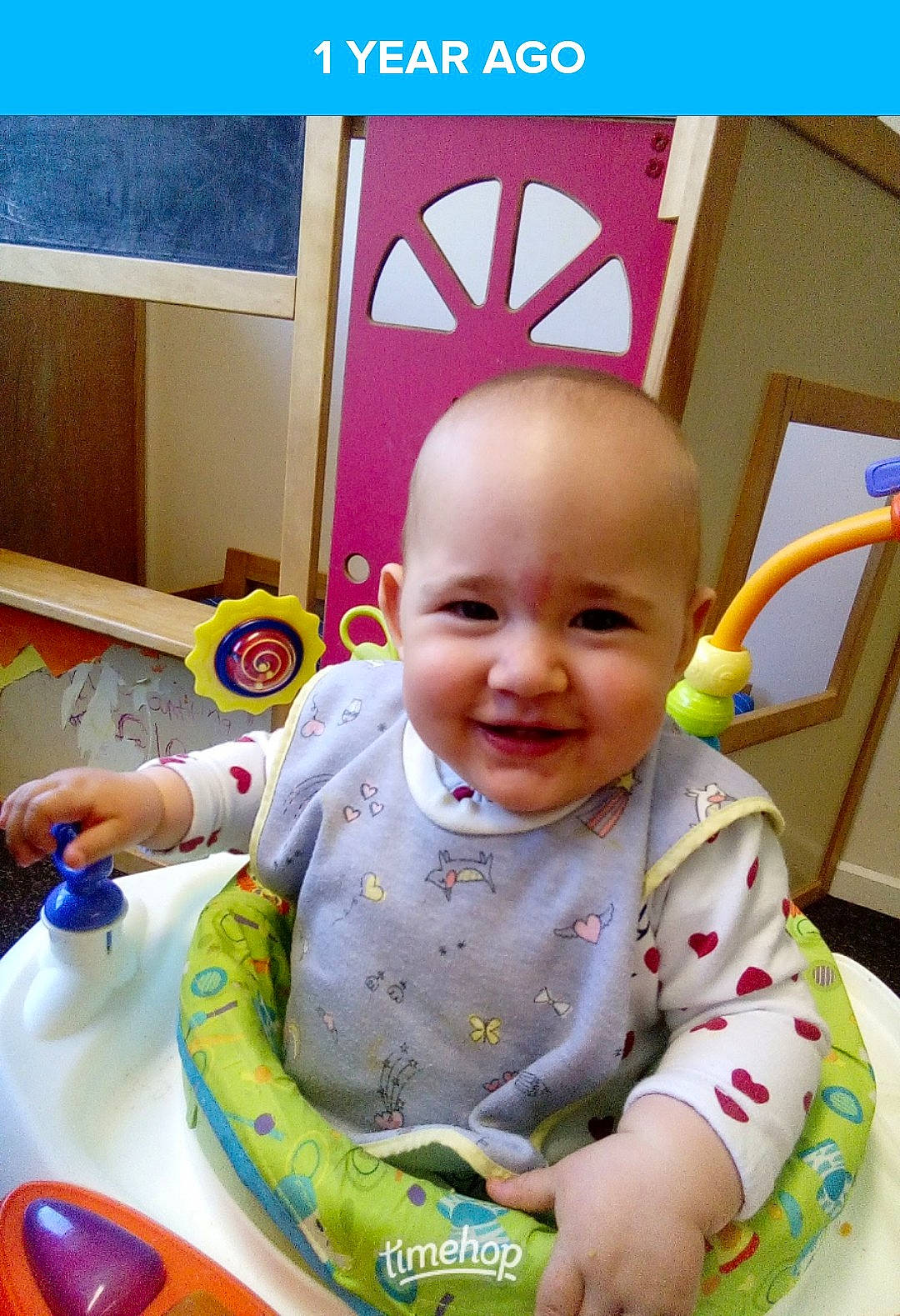 Maisy is registered to the contest to win money with this photo: baby, baby_food, baby_playing_with_toys, child, joy, person, play, toddler, tummy_time