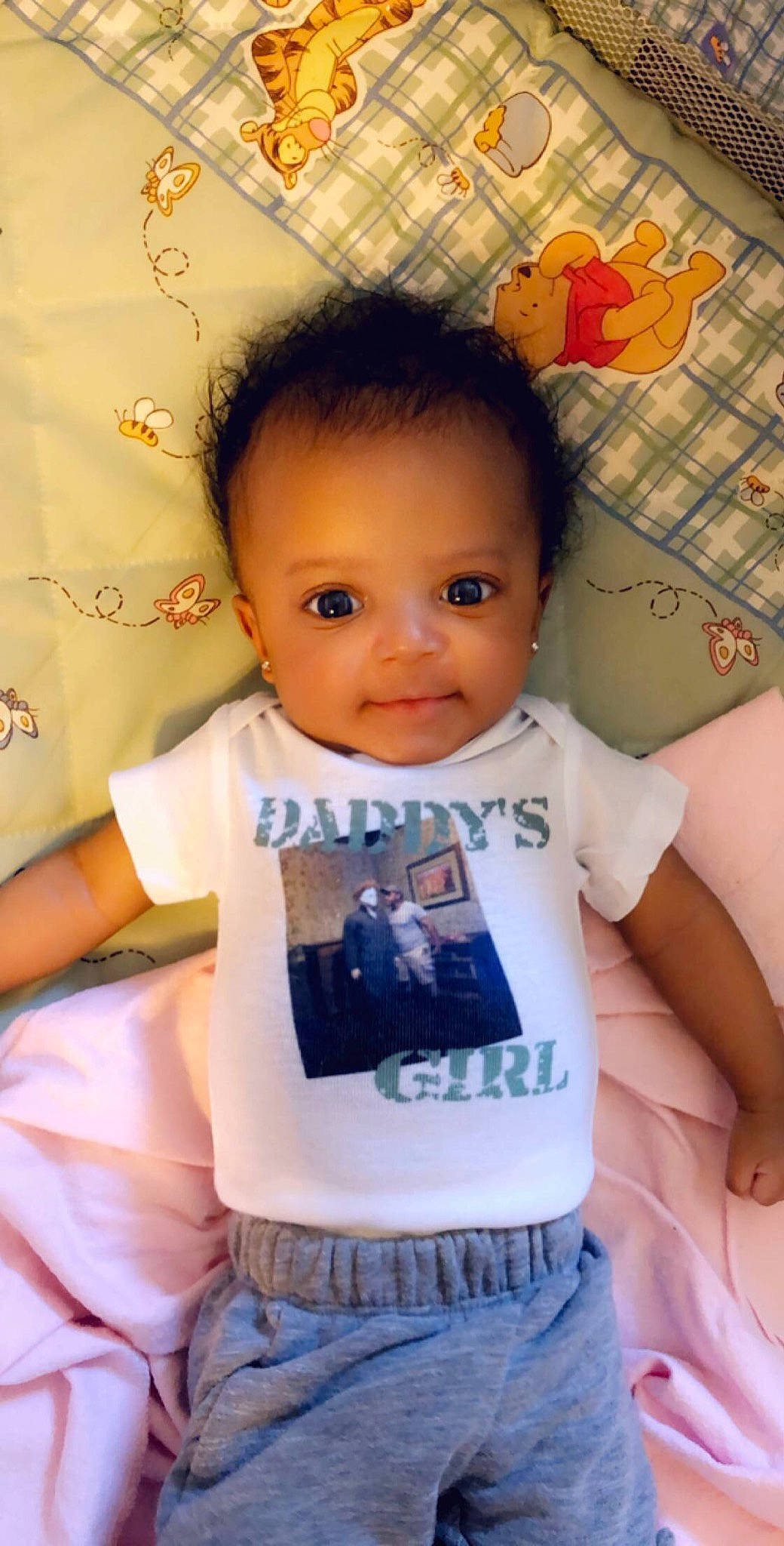 Skylar is registered to the contest to win money with this photo: baby, baby_toddler_clothing, cheek, child, forehead, person, skin, smile, t_shirt, toddler