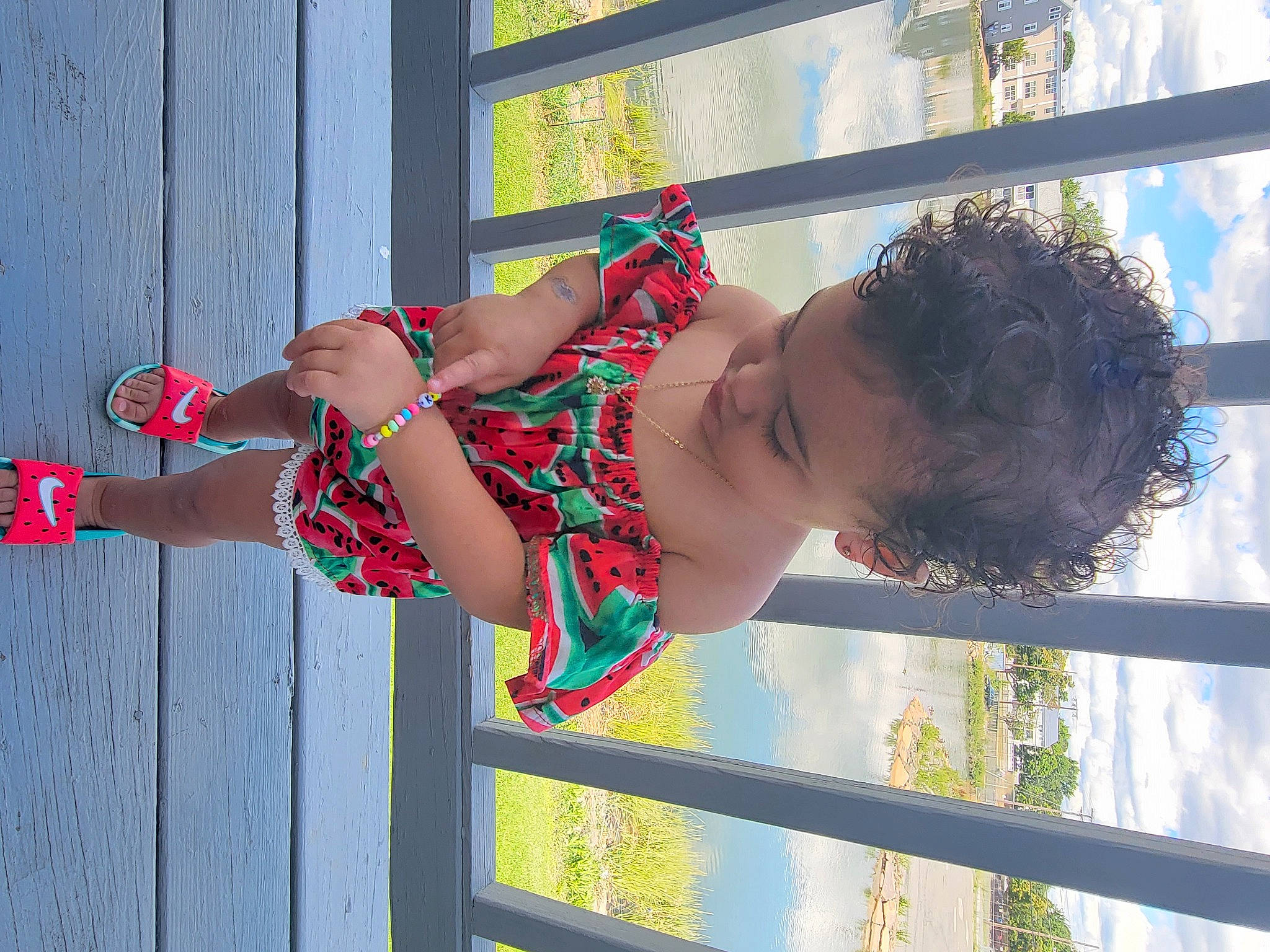 Kalani joined the competition — help win amazing prizes! day_dress, daytime, elbow, electric_blue, eyewear, fun, happy, human_leg, leisure, pattern, people_in_nature, person, summer, sunglasses, thigh, tree, trunk, waist, water, wrist