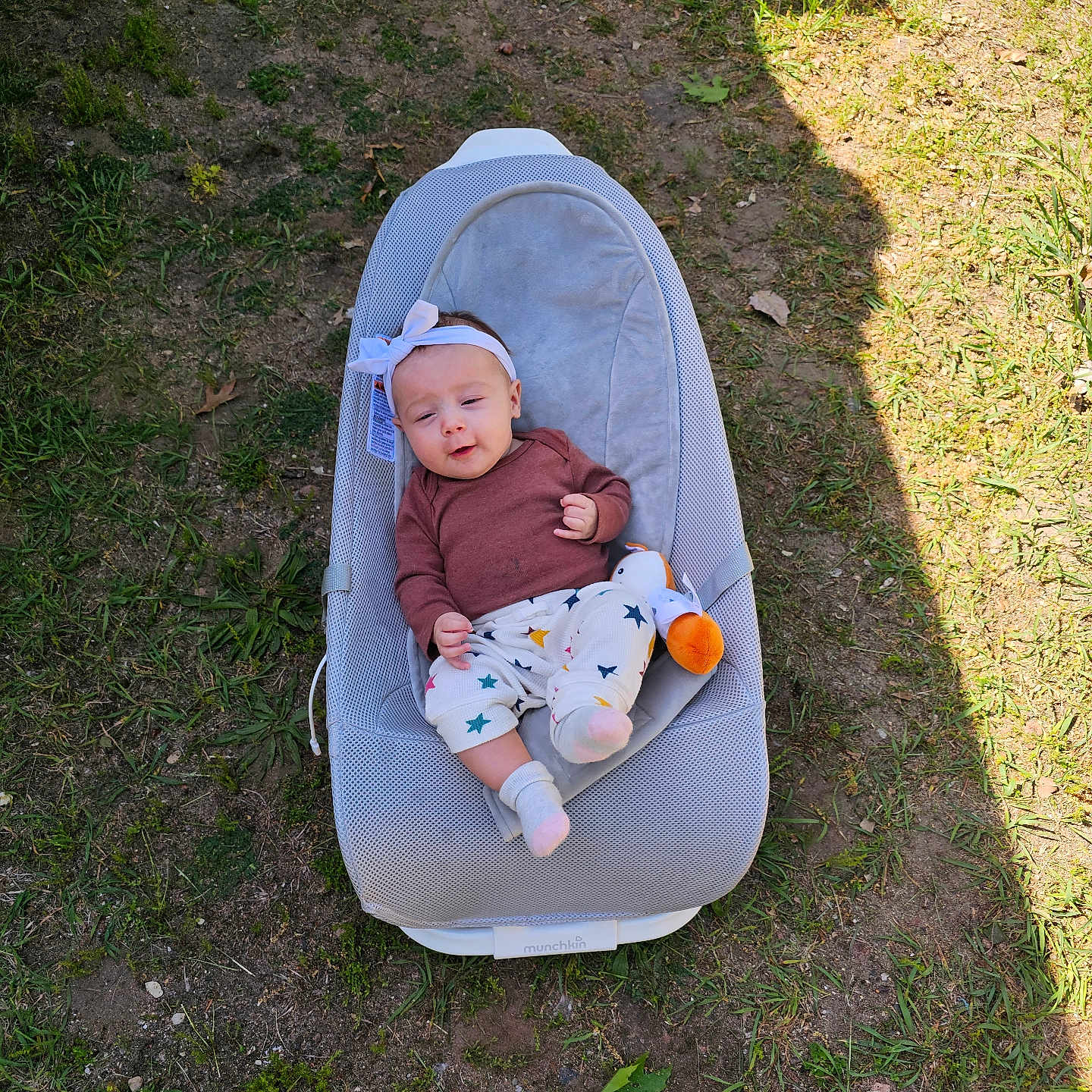 Marie joined the competition — help win amazing prizes! baby, bathing, bed, clothing, couch, cradle, crib, face, footwear, furniture, grass, hat, head, infantbed, person, photography, plant, portrait, shoe, toy