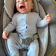 Andrew Junior is registered to the contest to win money with this photo: baby, baby_boy, baby_seat, child, clothing, comfort, cute, happy, head_support, indoor, infant, joyful, laughing, newborn, onesie, padded, person, seat, smiling, straps