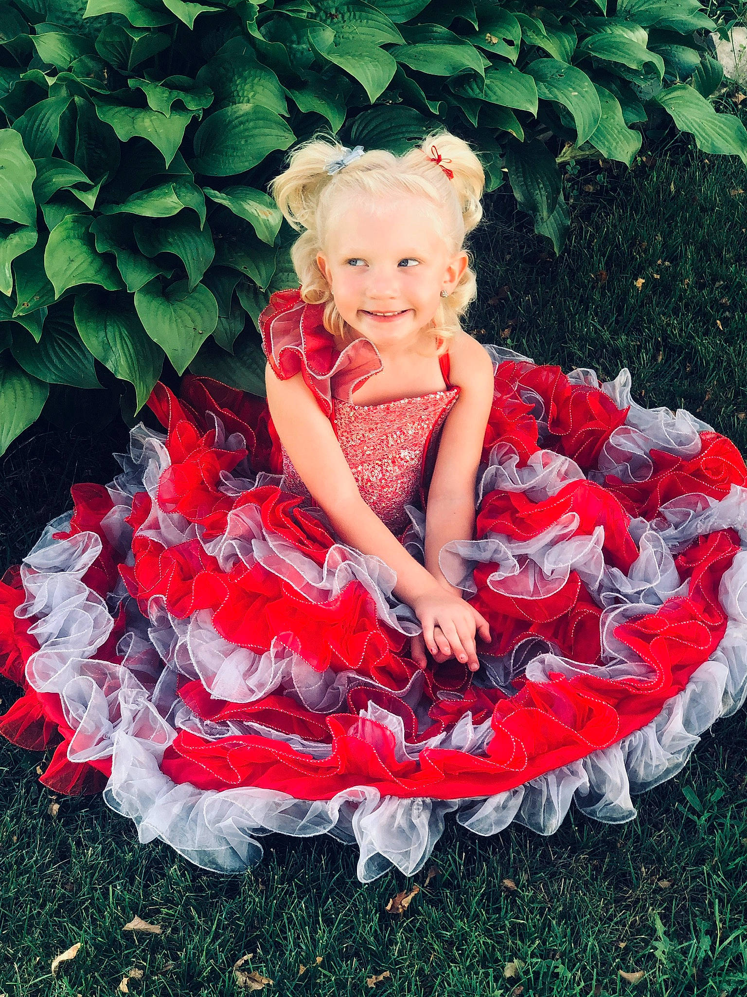 Jalynn joined the competition — help win amazing prizes! baby, baby_bloomers, baby_toddler_clothing, child, child_model, clothing, costume, dress, embellishment, grass, joy, pattern, person, petal, photography, pink, plant, red, ruffle, sitting